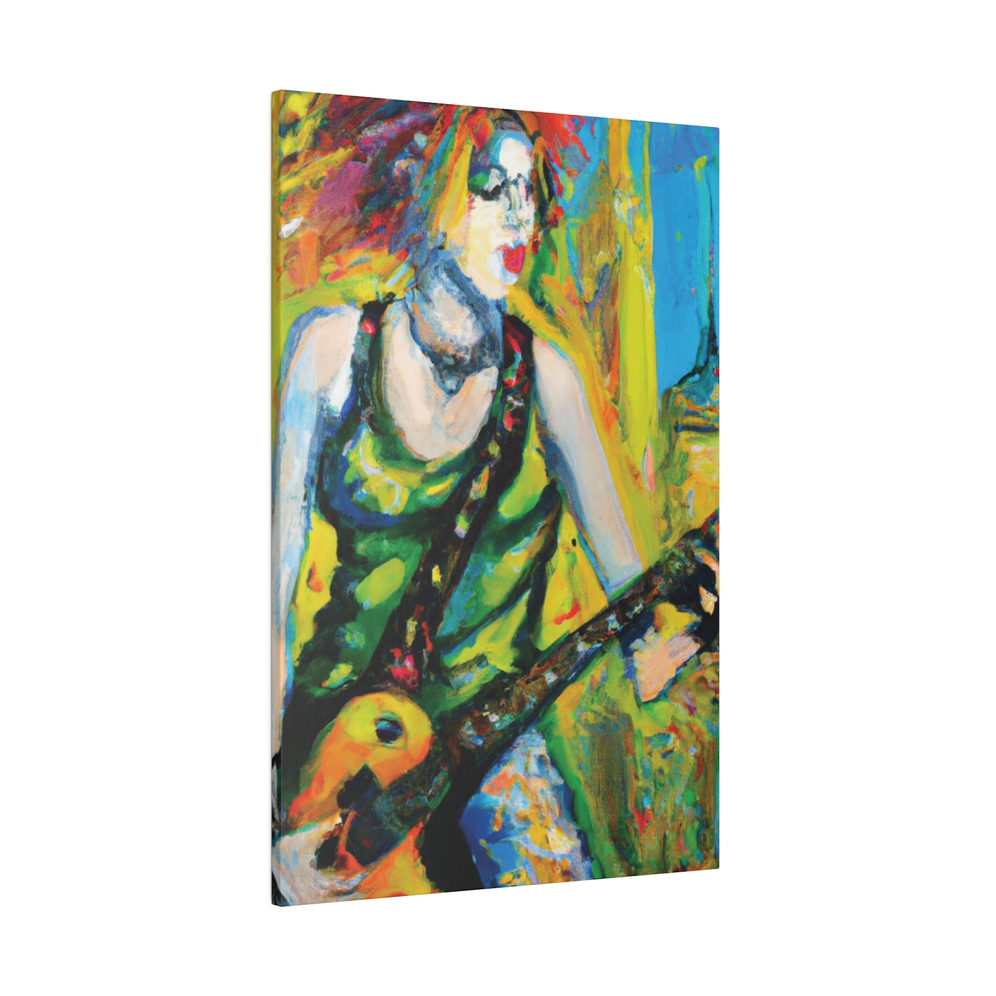4713C - Rockstar Oil Painting Style Print | Poster | Home Decor | Wall Art | Music Art | Canvas