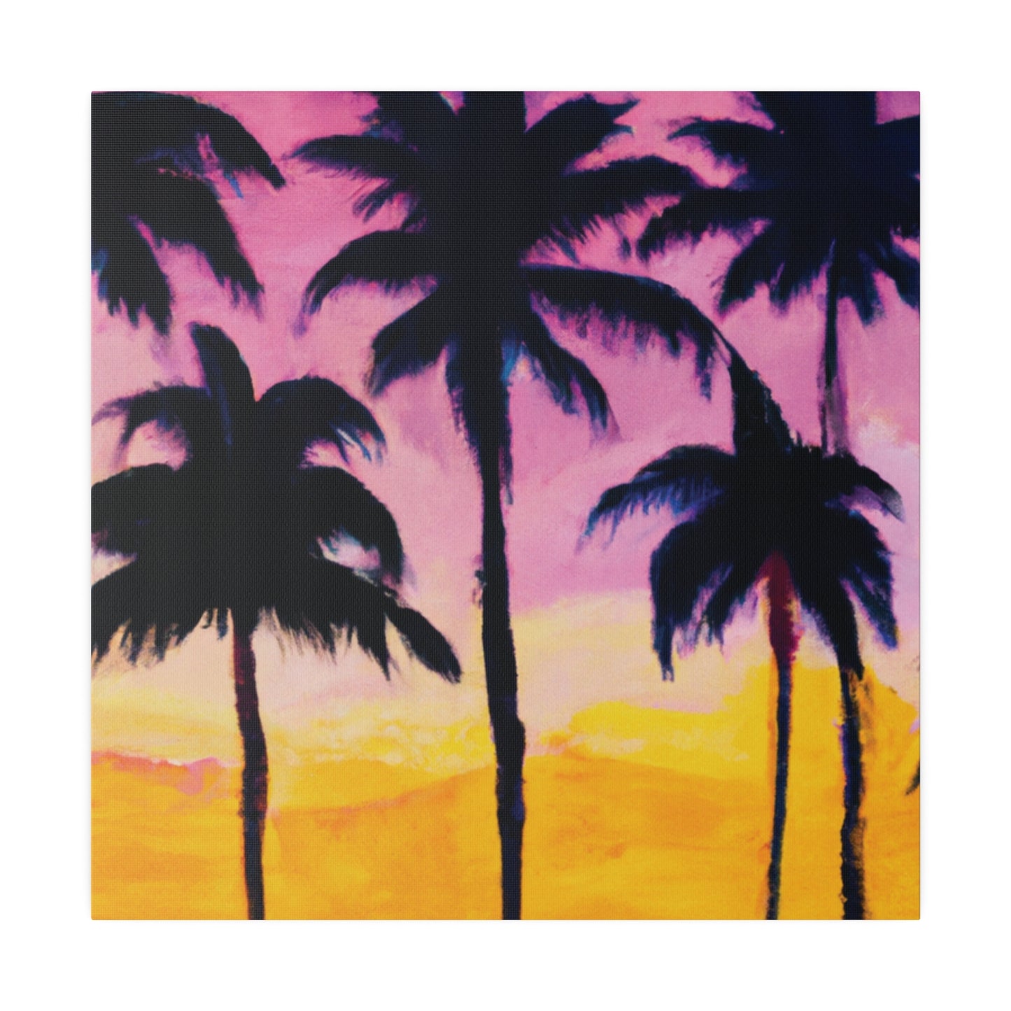 4102I - Miami Beach Sunset Painting Print | Miami | Beach | Sunset | Poster | Home Decor | Wall Art | Canvas