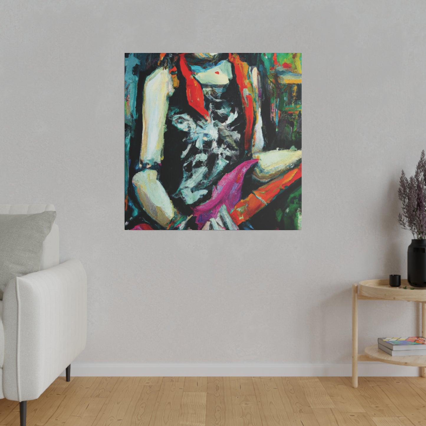 7134X - Rockstar Oil Painting Style Print | Poster | Home Decor | Wall Art | Music Art | Canvas