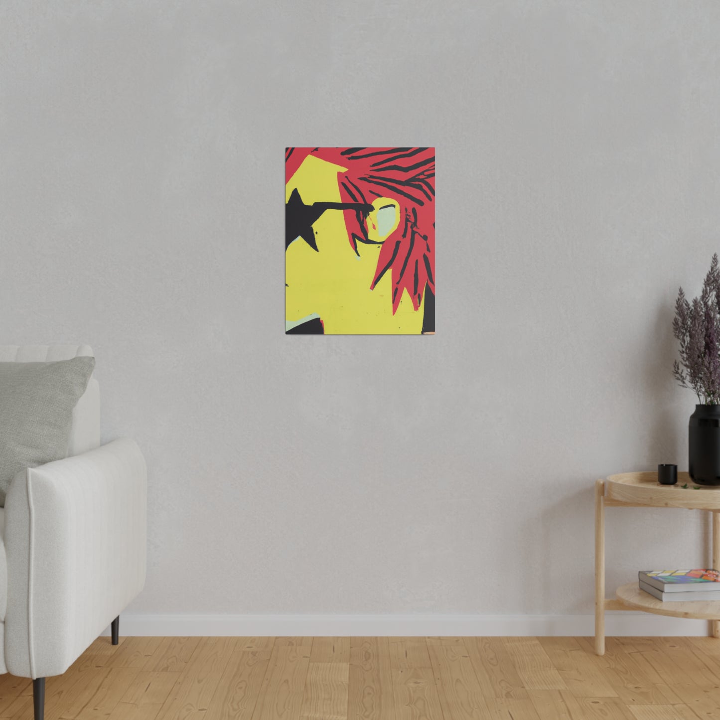 2724Q - Rockstar Painting Print | Face | Abstract | Poster | Home Decor | Wall Art | Music Art | Canvas