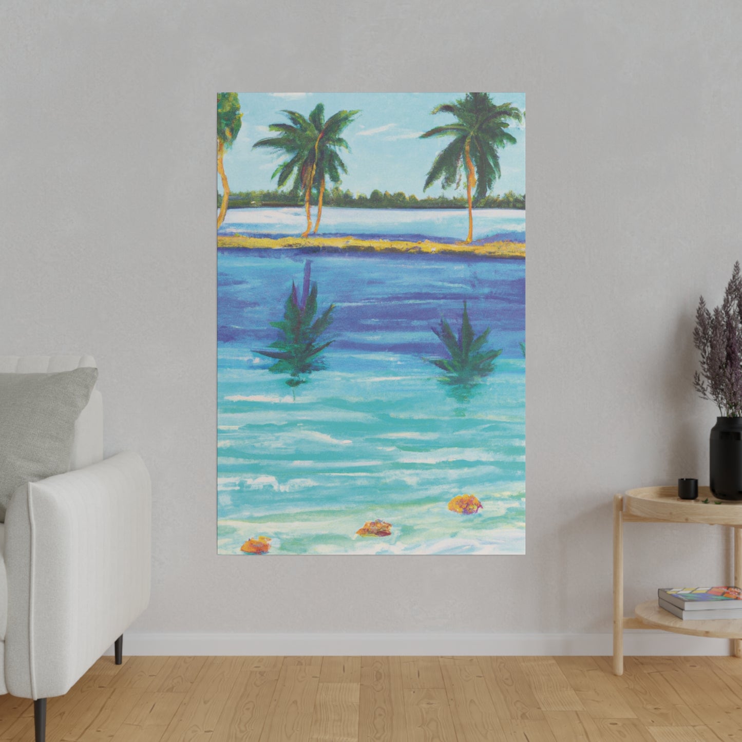 9768P - Bahamas Ocean Painting Print | Bahamas | Ocean | Beach | Poster | Home Decor | Wall Art | Canvas