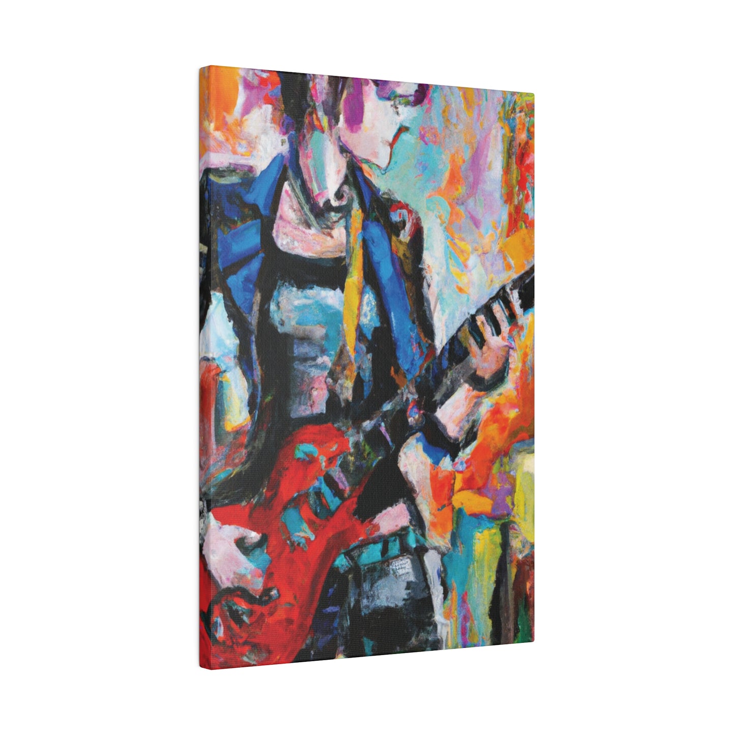 3278V - Rockstar Oil Painting Style Print | Poster | Home Decor | Wall Art | Music Art | Canvas