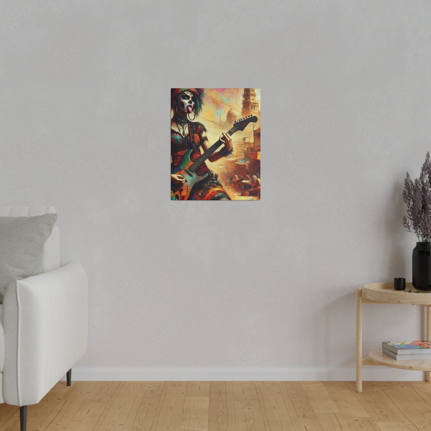 3752F - Rockstar Oil Painting Style Print | Poster | Home Decor | Wall Art | Music Art | Canvas