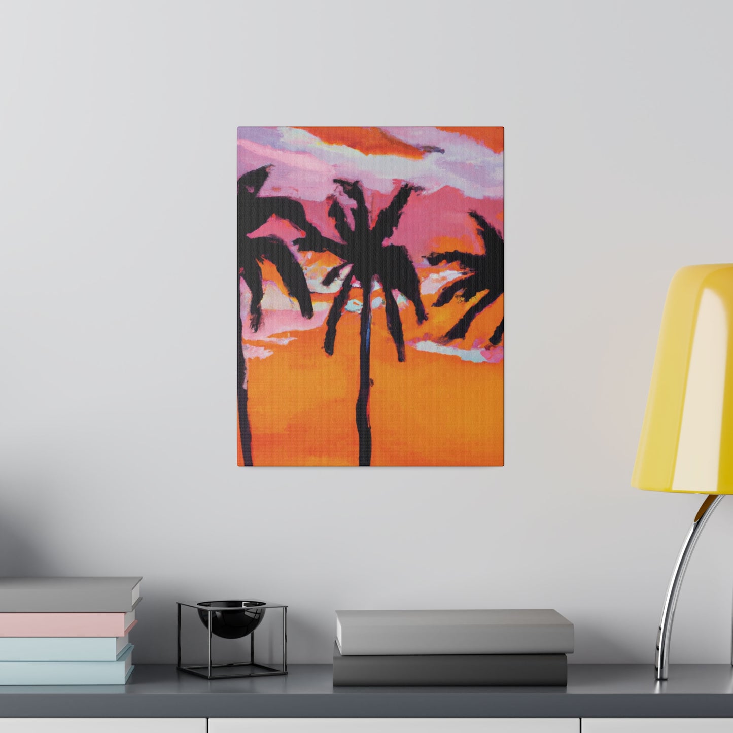 4491U - Miami Beach Sunset Painting Print | Miami | Beach | Sunset | Poster | Home Decor | Wall Art | Canvas