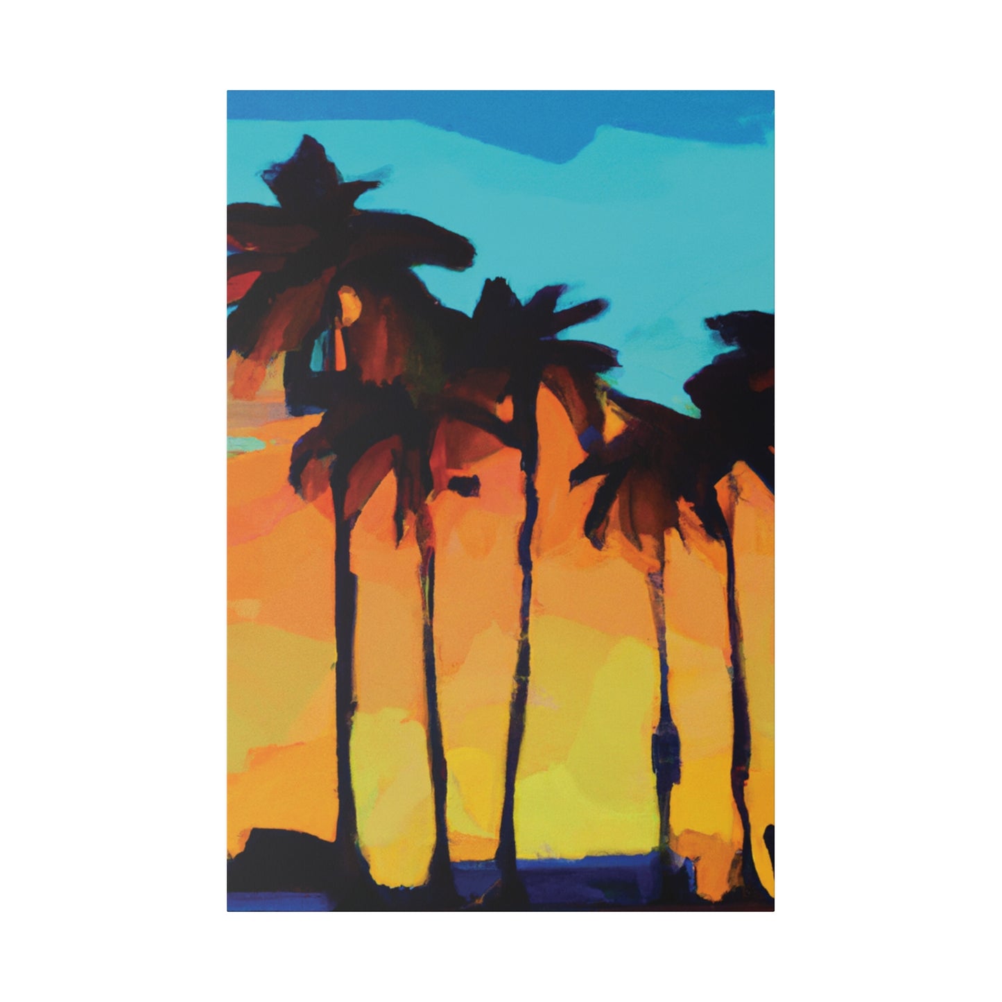 3606O - Miami Beach Sunset Painting Print | Miami | Beach | Sunset | Poster | Home Decor | Wall Art | Canvas