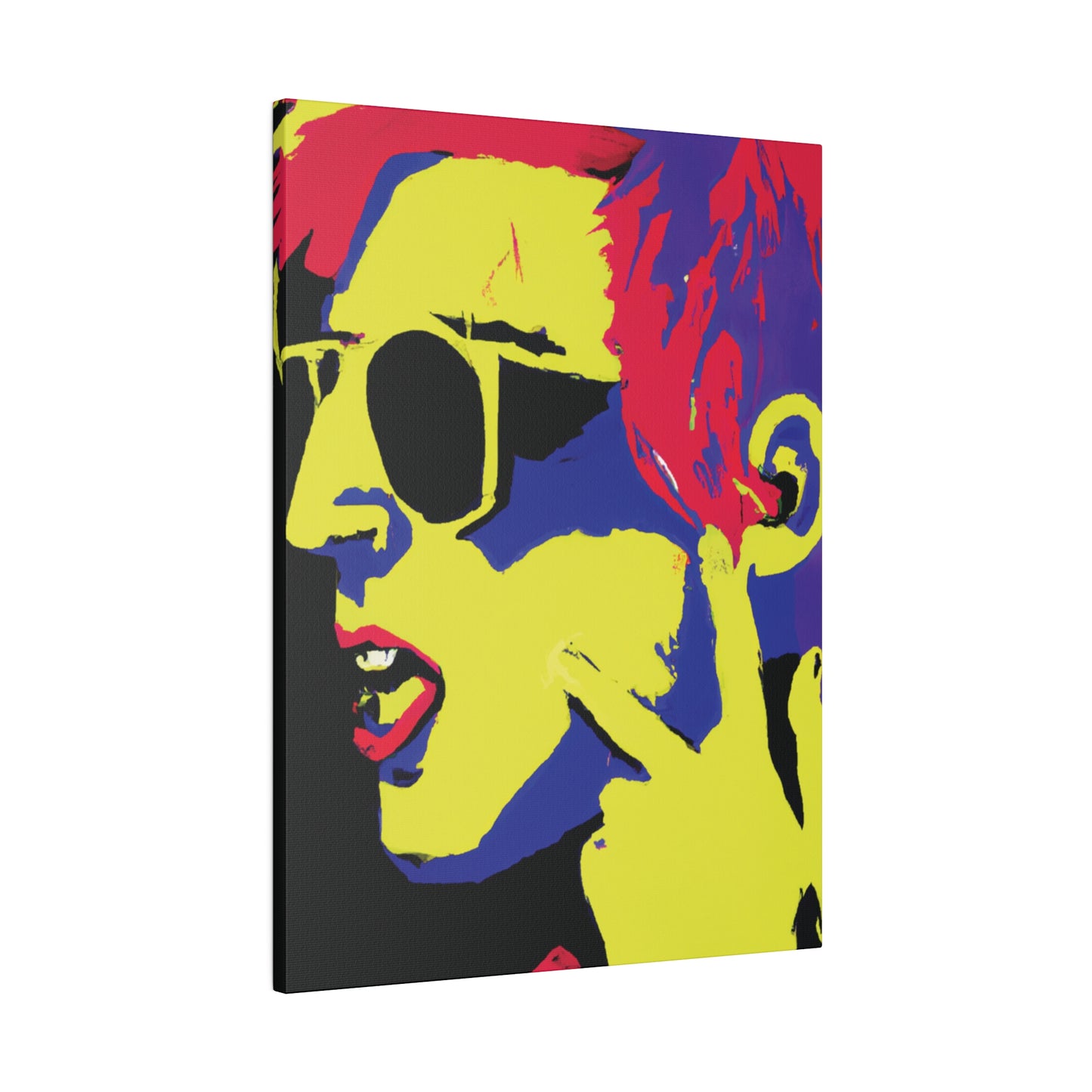 8776P - Rockstar Painting Print | Face | Abstract | Poster | Home Decor | Wall Art | Music Art | Canvas