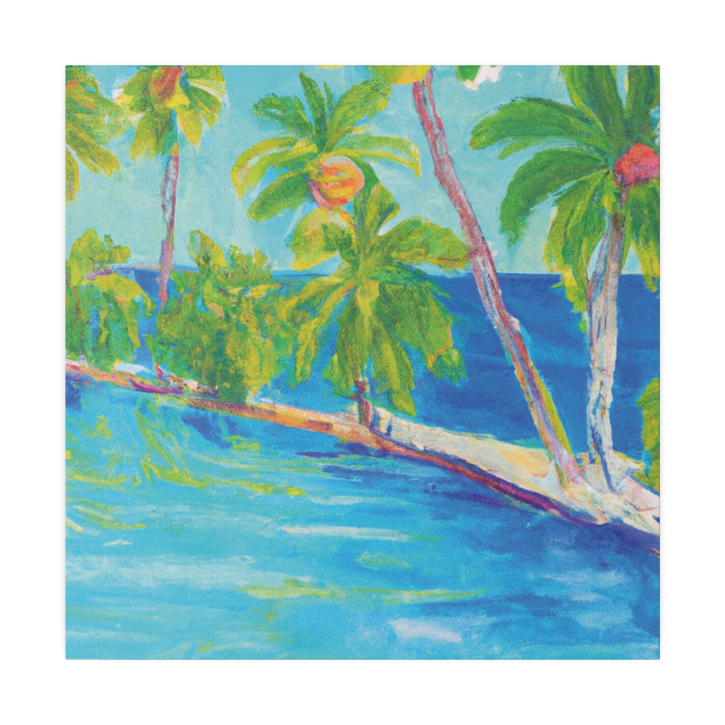 8256Q - Bahamas Ocean Painting Print | Bahamas | Ocean | Beach | Poster | Home Decor | Wall Art | Canvas