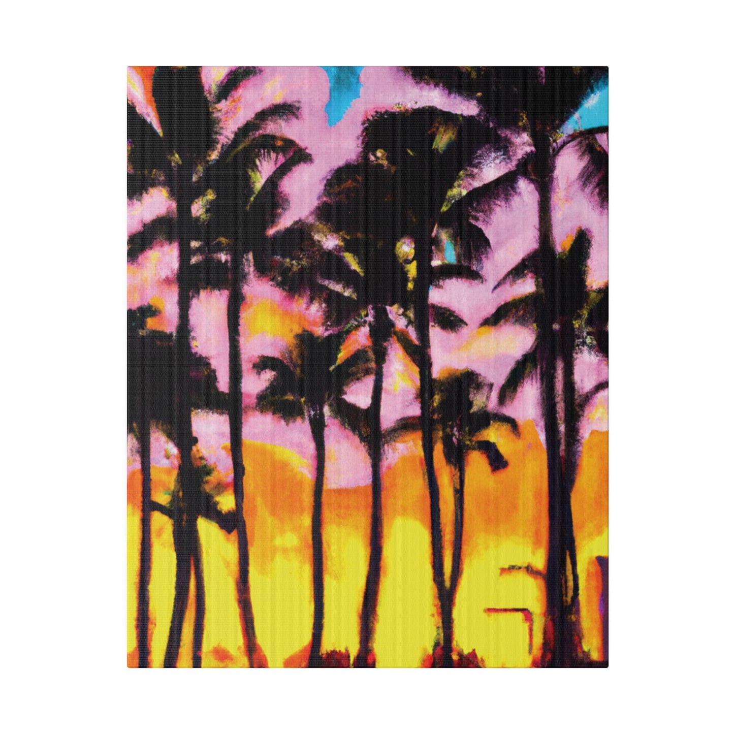 6202Q - Miami Beach Sunset Painting Print | Miami | Beach | Sunset | Poster | Home Decor | Wall Art | Canvas