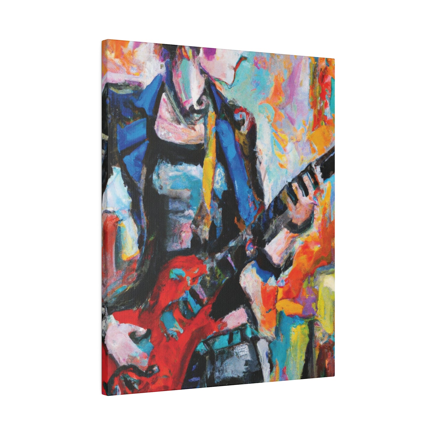 3278V - Rockstar Oil Painting Style Print | Poster | Home Decor | Wall Art | Music Art | Canvas