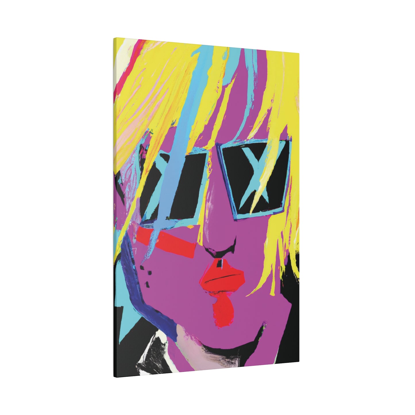 1712U - Rockstar Painting Print | Face | Abstract | Poster | Home Decor | Wall Art | Music Art | Canvas