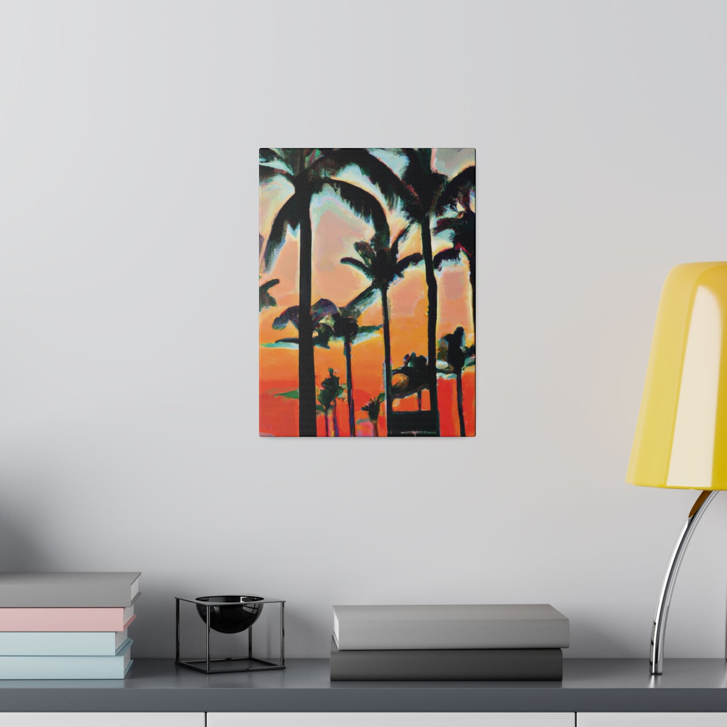 4891A - Miami Beach Sunset Painting Print | Miami | Beach | Sunset | Poster | Home Decor | Wall Art | Canvas