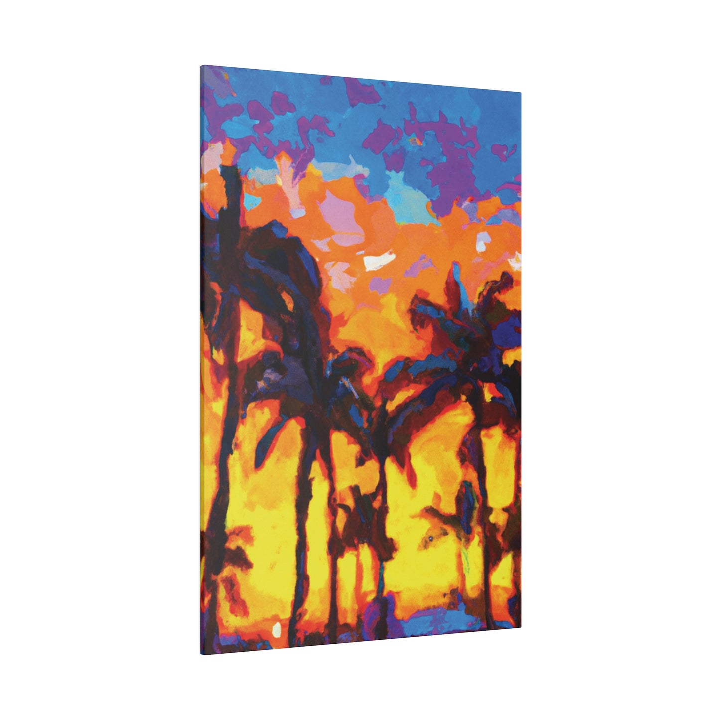 5533Y - Miami Beach Sunset Painting Print | Miami | Beach | Sunset | Poster | Home Decor | Wall Art | Canvas