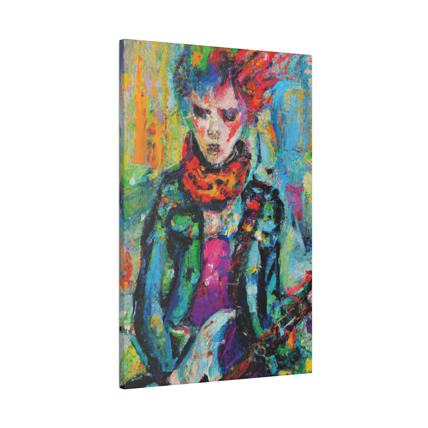 9432X - Rockstar Oil Painting Style Print | Poster | Home Decor | Wall Art | Music Art | Canvas