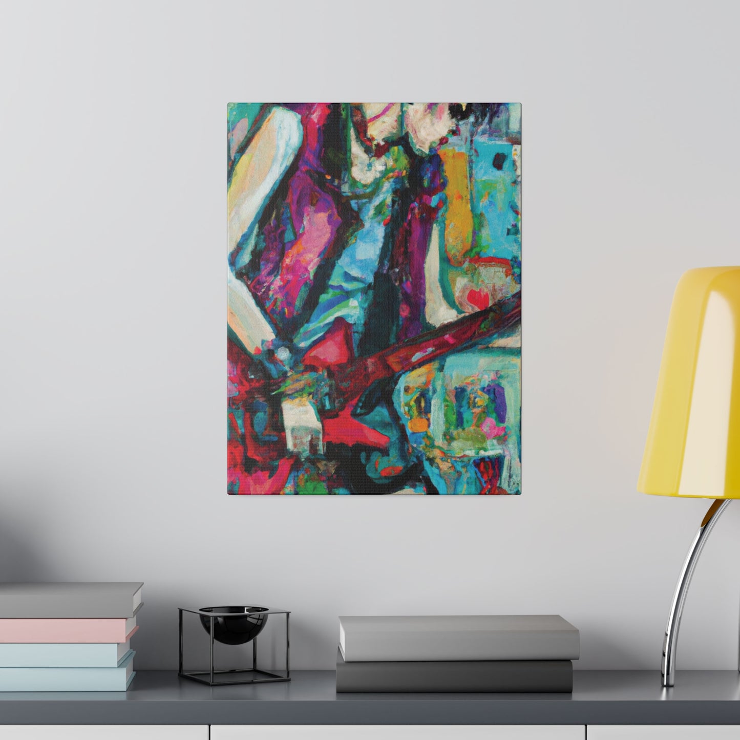 8398K - Rockstar Oil Painting Style Print | Poster | Home Decor | Wall Art | Music Art | Canvas