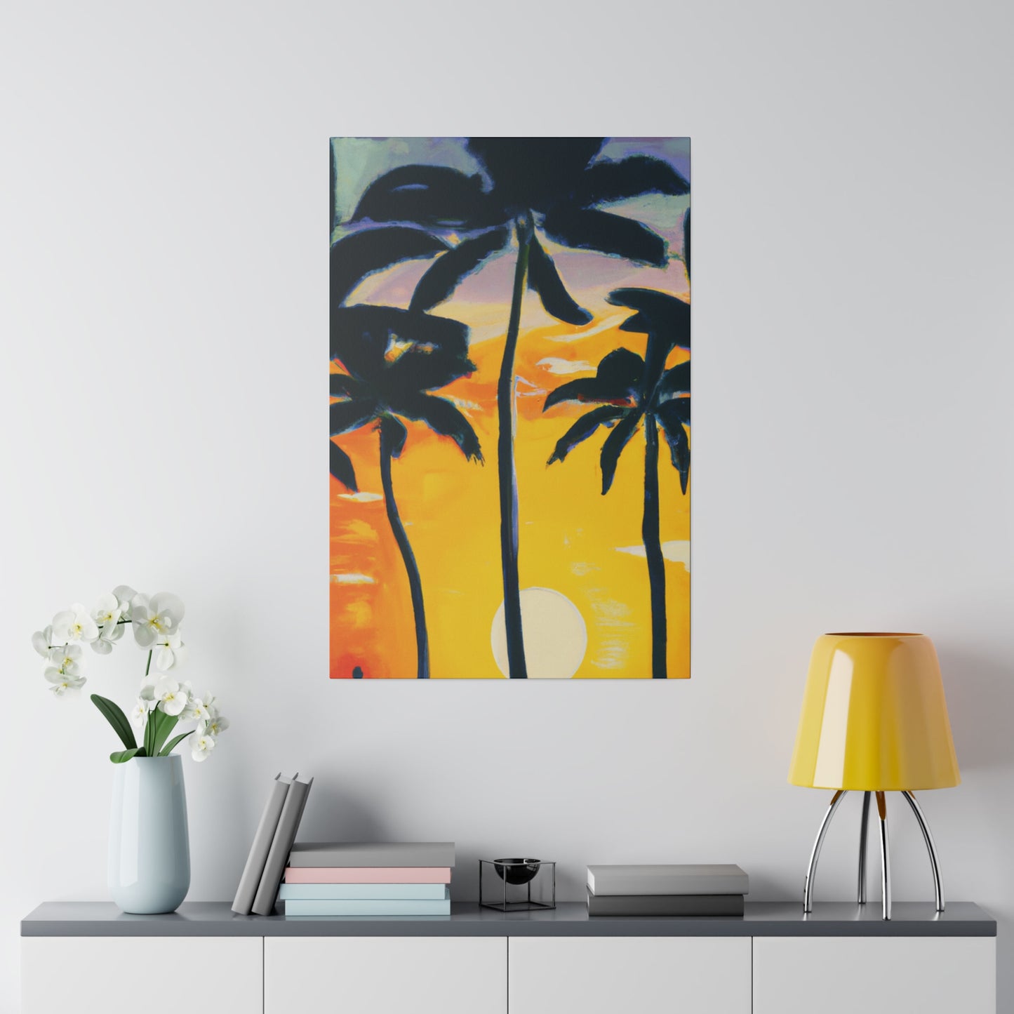 7390N - Miami Beach Sunset Painting Print | Miami | Beach | Sunset | Poster | Home Decor | Wall Art | Canvas