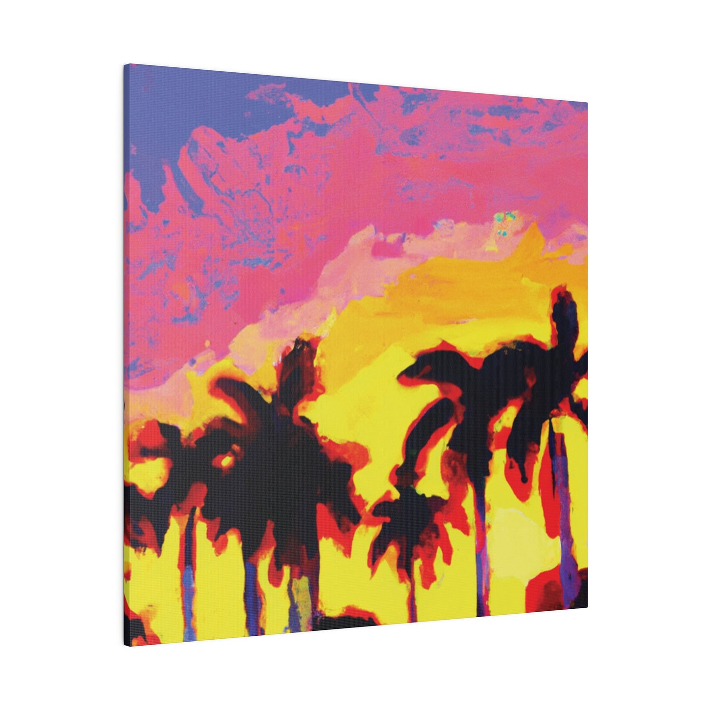 9284G - Miami Beach Sunset Painting Print | Miami | Beach | Sunset | Poster | Home Decor | Wall Art | Canvas