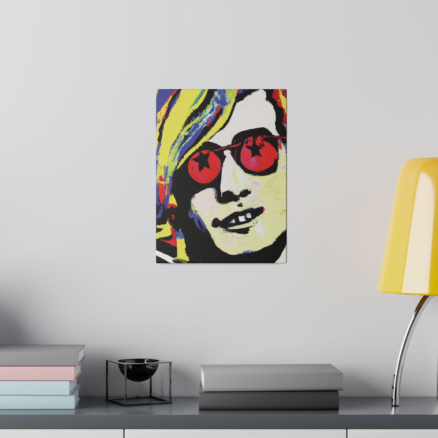 8764V - Rockstar Painting Print | Face | Abstract | Poster | Home Decor | Wall Art | Music Art | Canvas