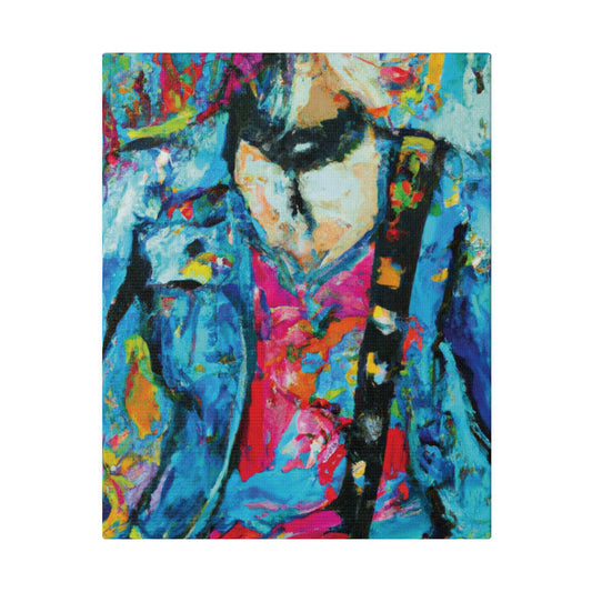 8374W - Rockstar Oil Painting Style Print | Poster | Home Decor | Wall Art | Music Art | Canvas