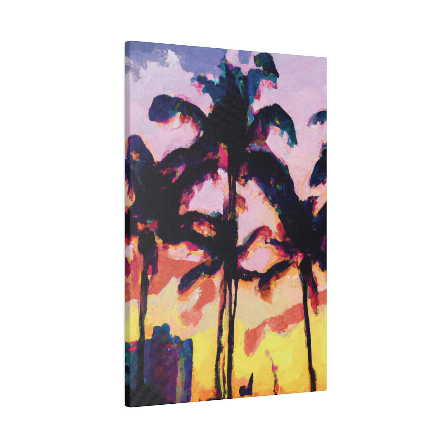 3398S - Miami Beach Sunset Painting Print | Miami | Beach | Sunset | Poster | Home Decor | Wall Art | Canvas