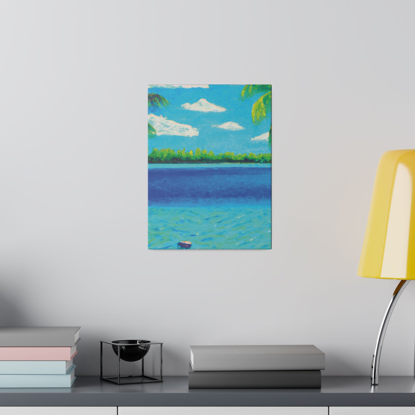 4513K - Bahamas Ocean Painting Print | Bahamas | Ocean | Beach | Poster | Home Decor | Wall Art | Canvas