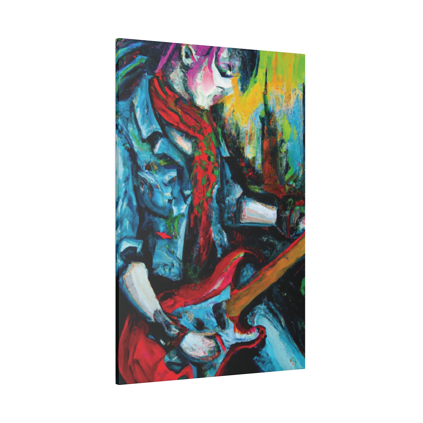 8367D - Rockstar Oil Painting Style Print | Poster | Home Decor | Wall Art | Music Art | Canvas