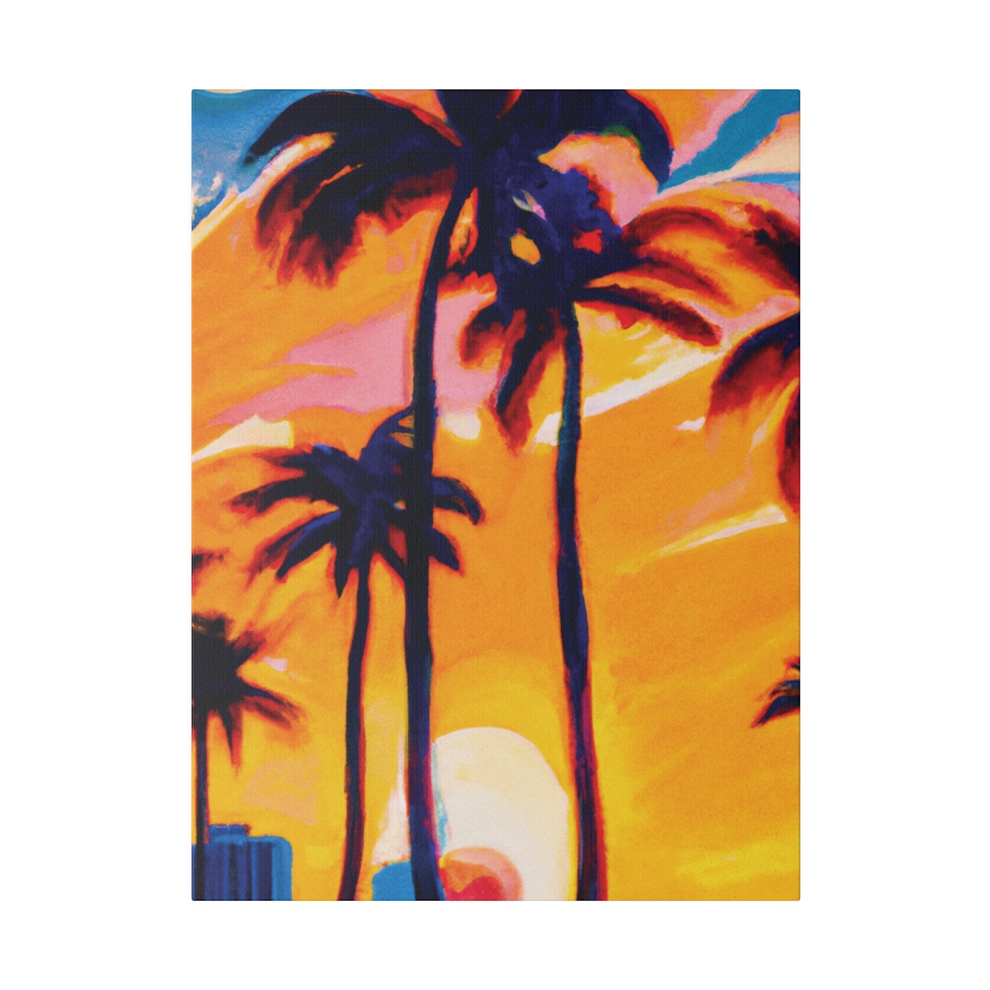 2067G - Miami Beach Sunset Painting Print | Miami | Beach | Sunset | Poster | Home Decor | Wall Art | Canvas