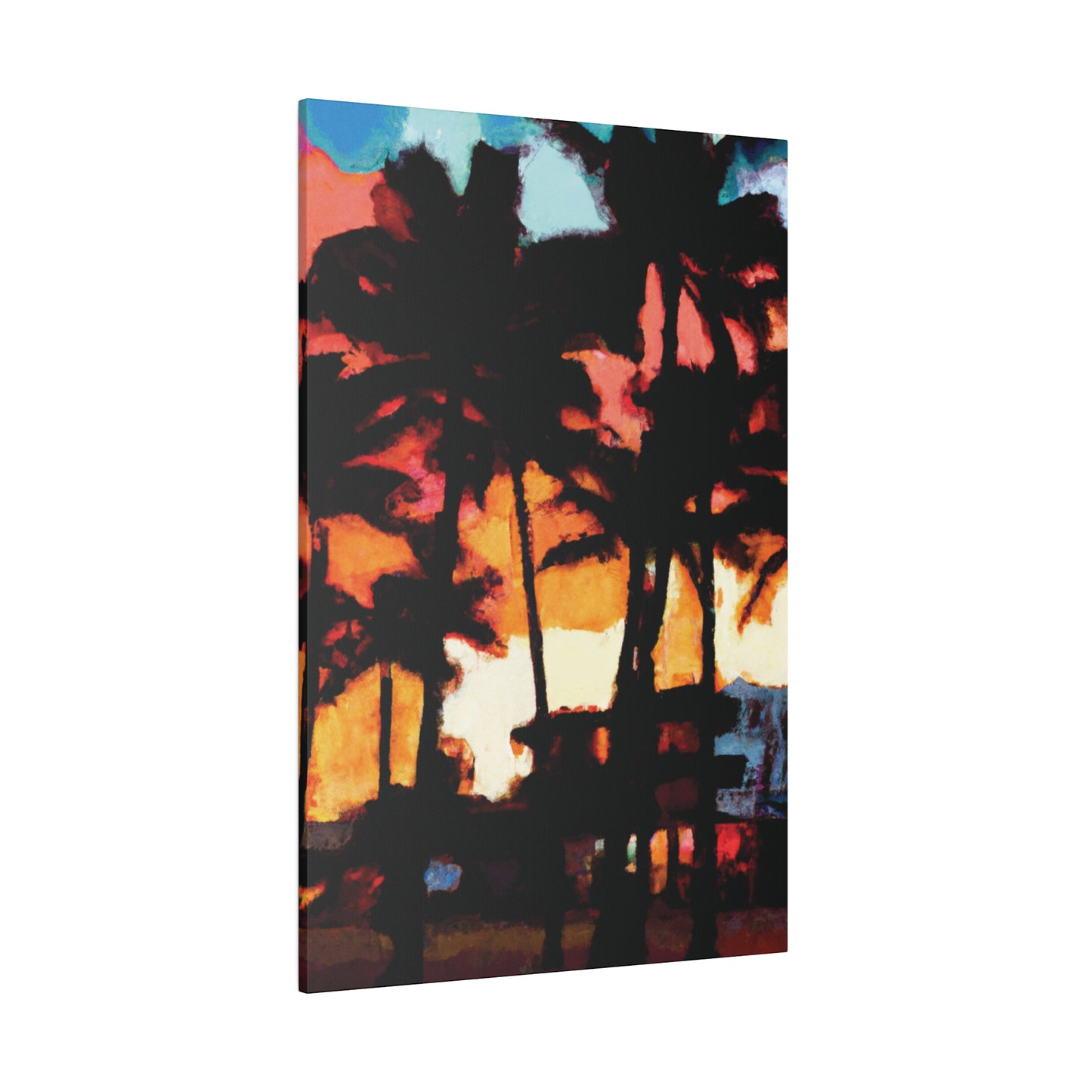 8498K - Miami Beach Sunset Painting Print | Miami | Beach | Sunset | Poster | Home Decor | Wall Art | Canvas