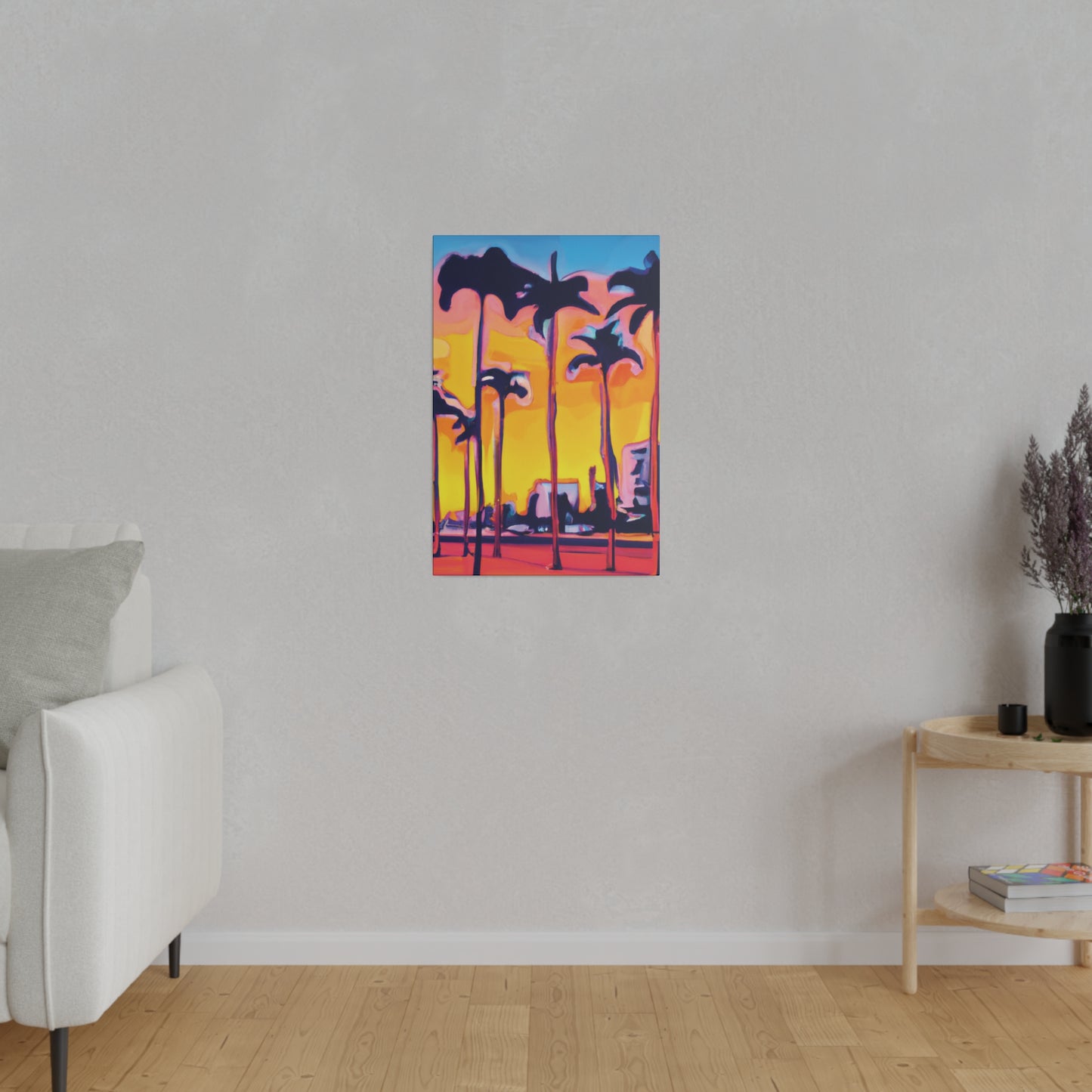 9692W - Miami Beach Sunset Painting Print | Miami | Beach | Sunset | Poster | Home Decor | Wall Art | Canvas
