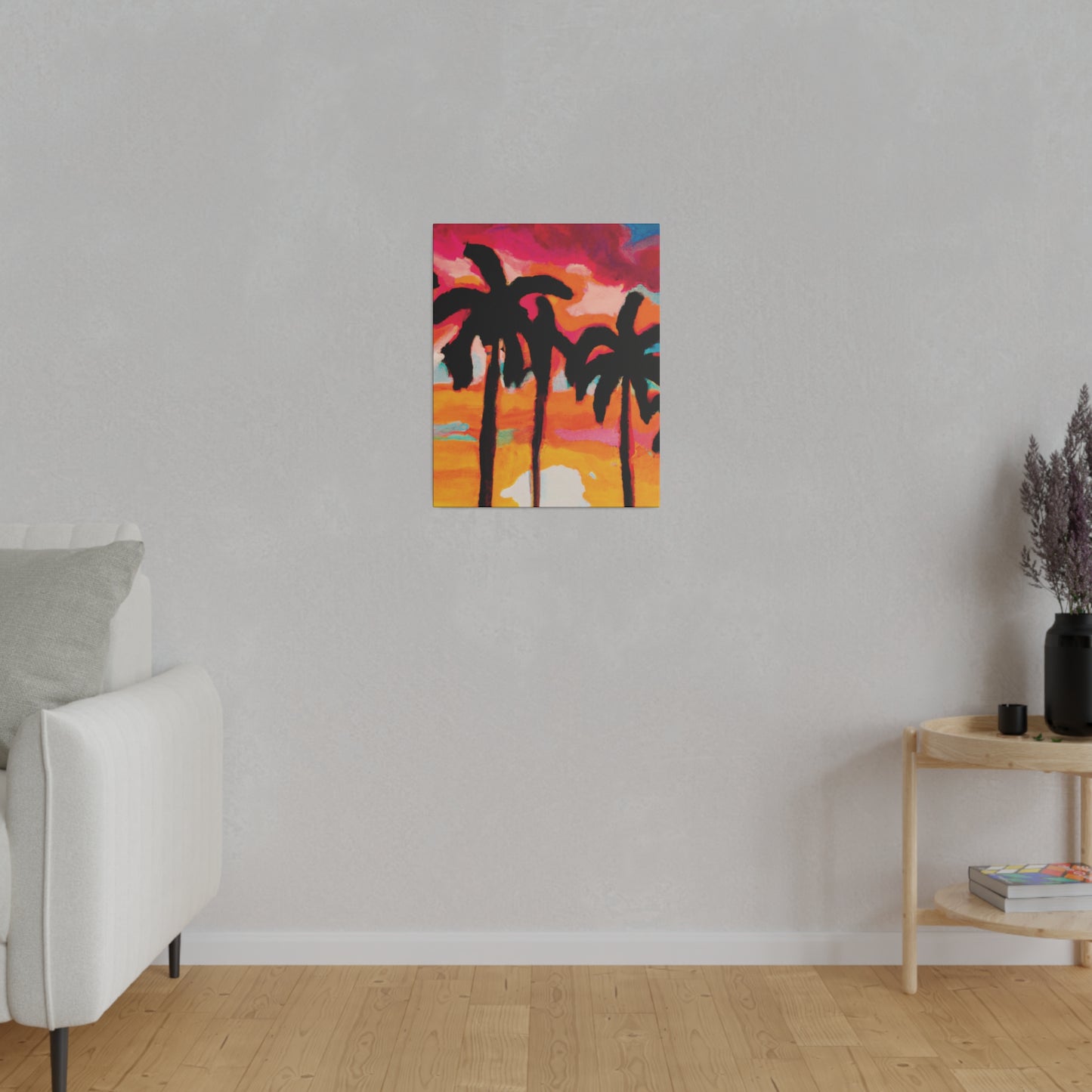 4763O - Miami Beach Sunset Painting Print | Miami | Beach | Sunset | Poster | Home Decor | Wall Art | Canvas