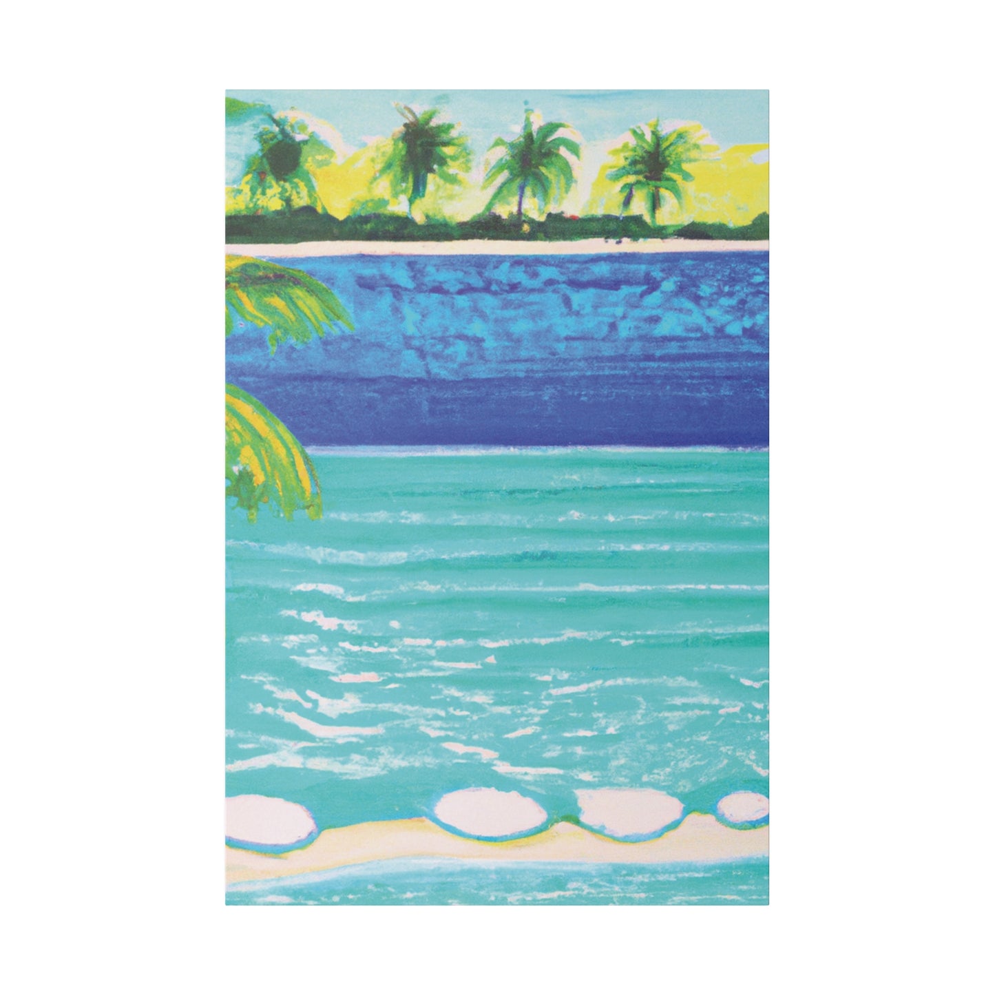 4234Z - Bahamas Ocean Painting Print | Bahamas | Ocean | Beach | Poster | Home Decor | Wall Art | Canvas