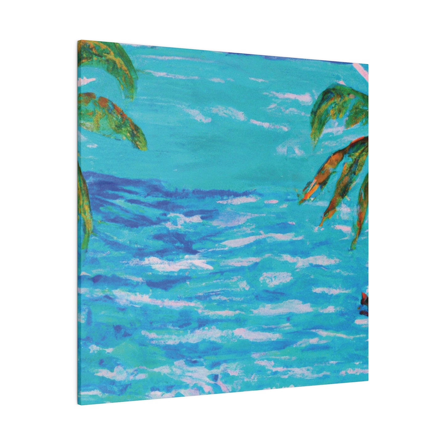 5802L - Bahamas Ocean Painting Print | Bahamas | Ocean | Beach | Poster | Home Decor | Wall Art | Canvas