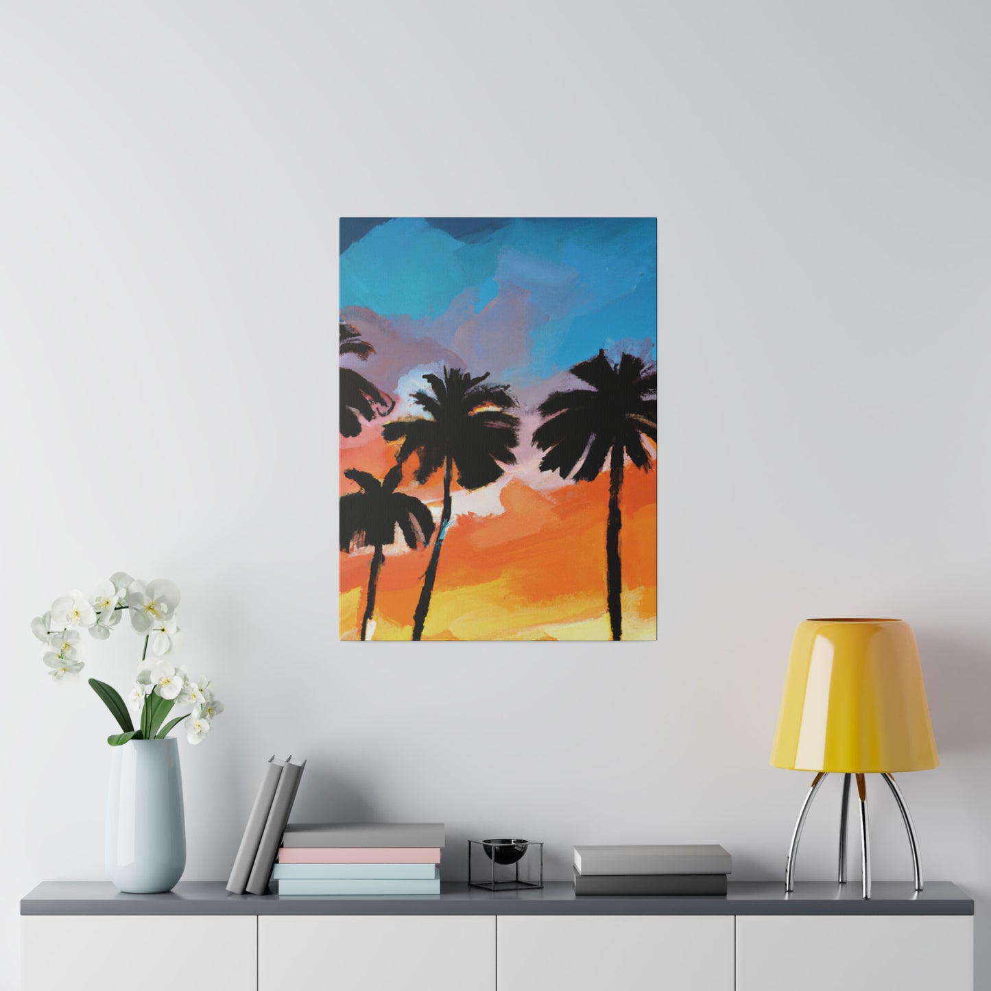 7010V - Miami Beach Sunset Painting Print | Miami | Beach | Sunset | Poster | Home Decor | Wall Art | Canvas