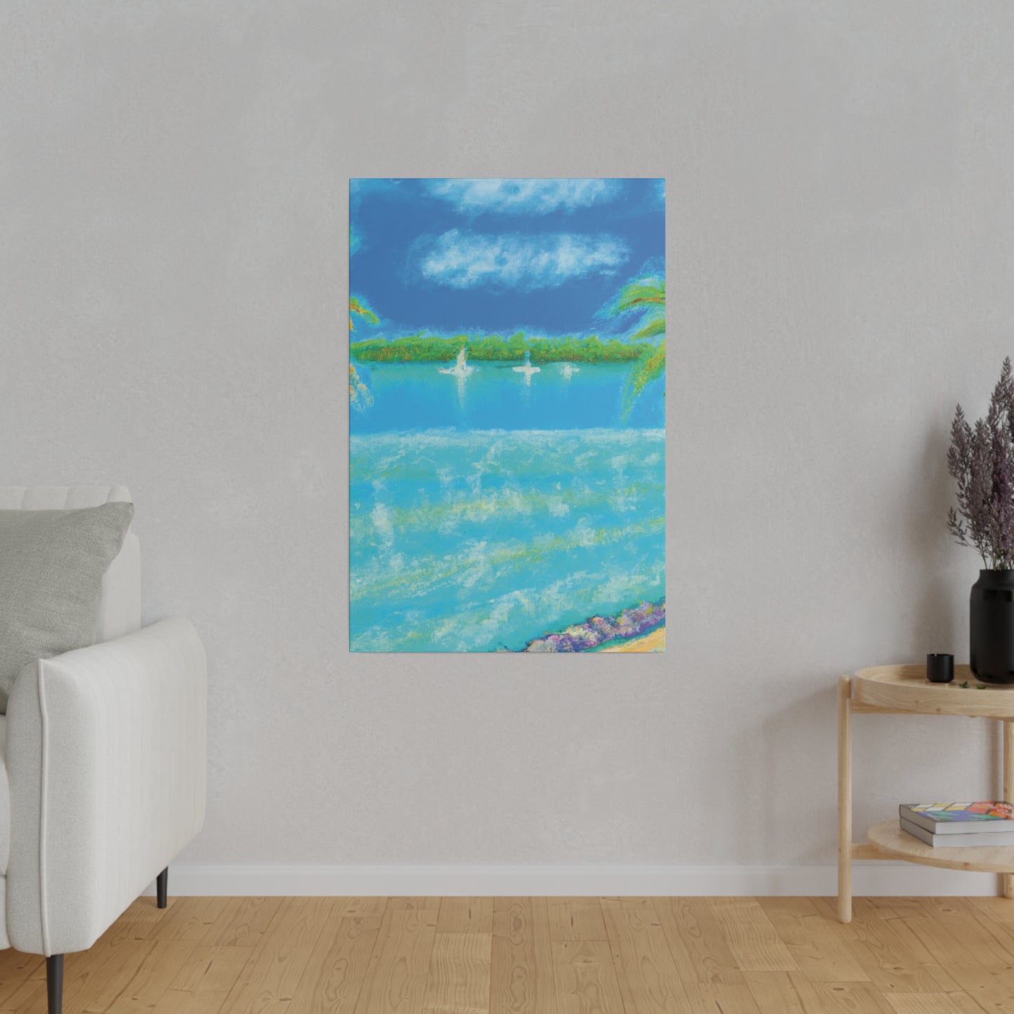 8369D - Bahamas Ocean Painting Print | Bahamas | Ocean | Beach | Poster | Home Decor | Wall Art | Canvas