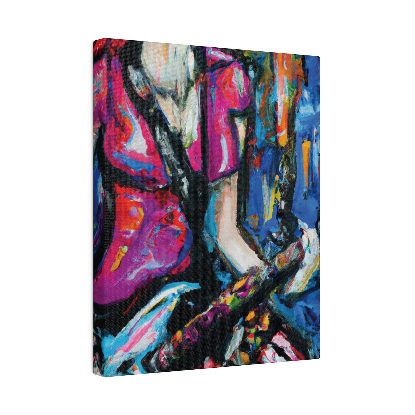 7166C - Rockstar Oil Painting Style Print | Poster | Home Decor | Wall Art | Music Art | Canvas