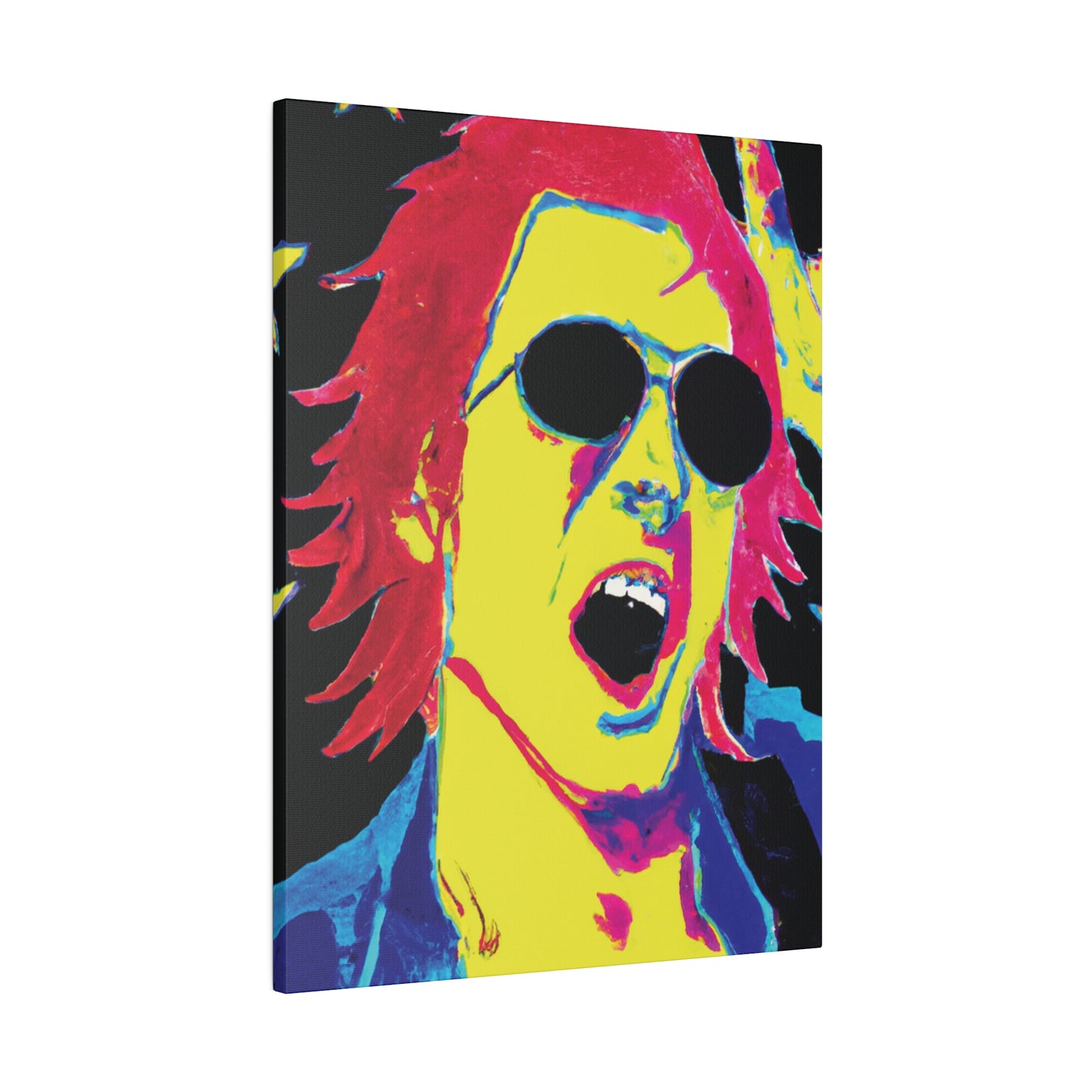 3158P - Rockstar Painting Print | Face | Abstract | Poster | Home Decor | Wall Art | Music Art | Canvas