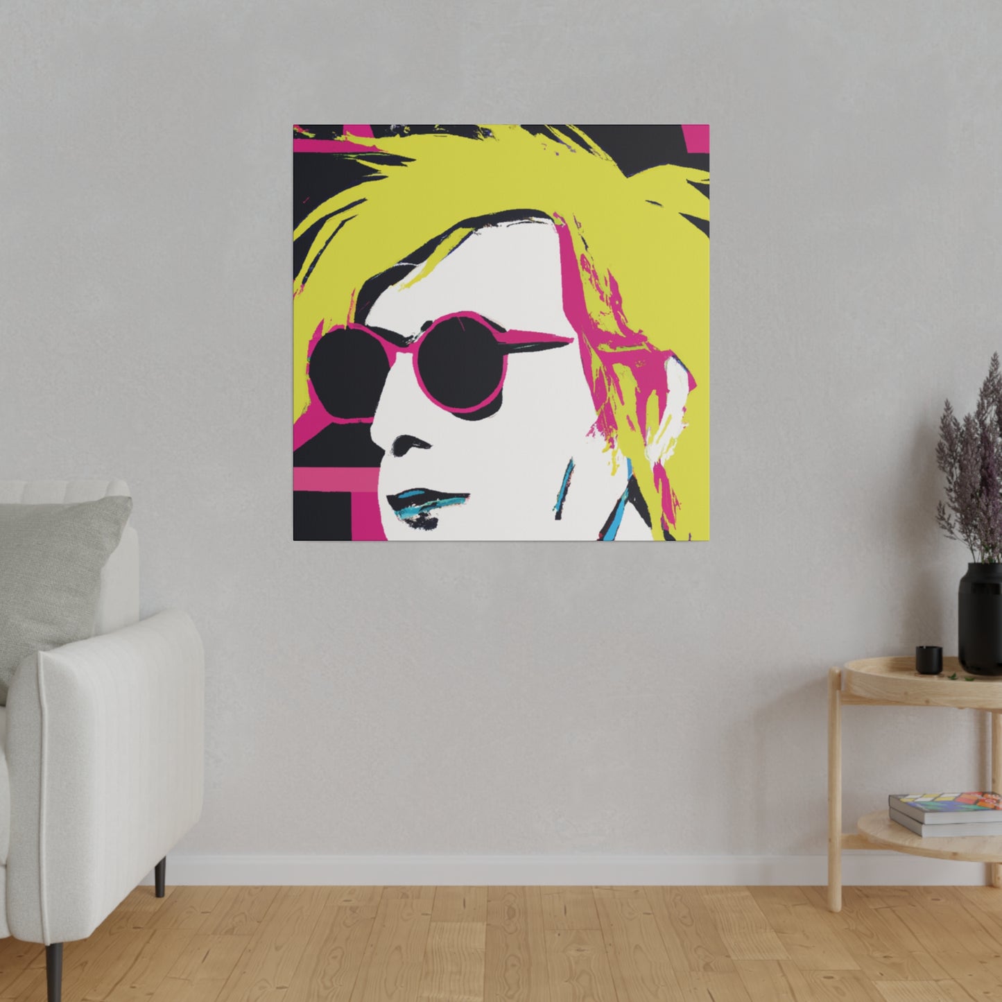 4231W - Rockstar Painting Print | Face | Abstract | Poster | Home Decor | Wall Art | Music Art | Canvas