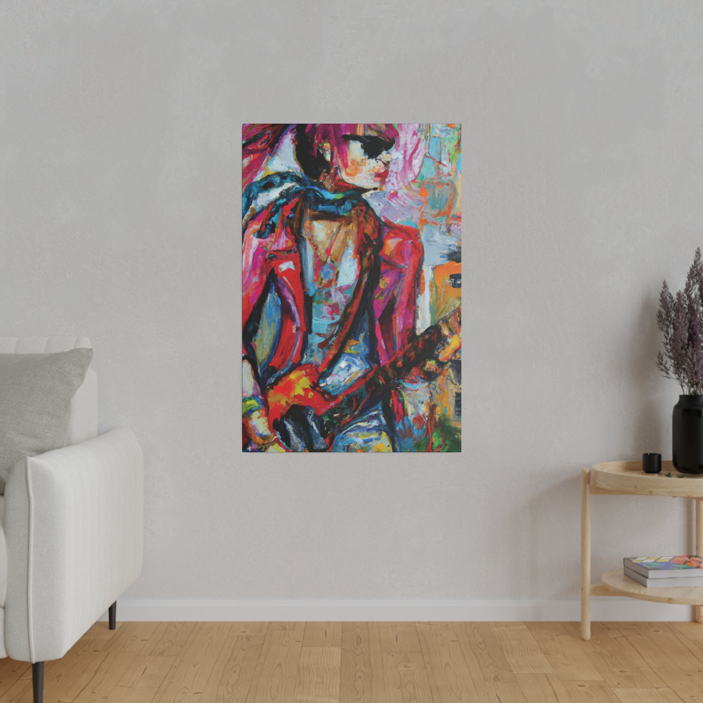 5694F - Rockstar Oil Painting Style Print | Poster | Home Decor | Wall Art | Music Art | Canvas