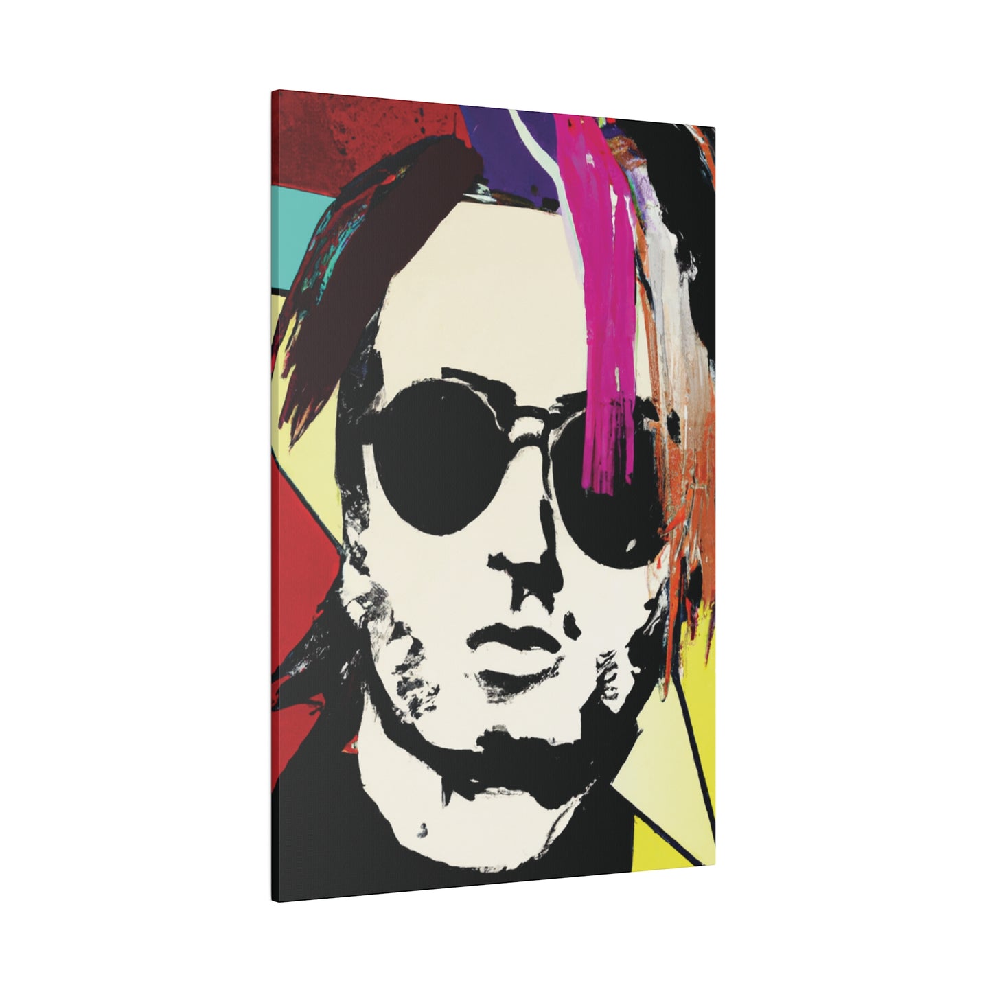 7641U - Rockstar Painting Print | Face | Abstract | Poster | Home Decor | Wall Art | Music Art | Canvas