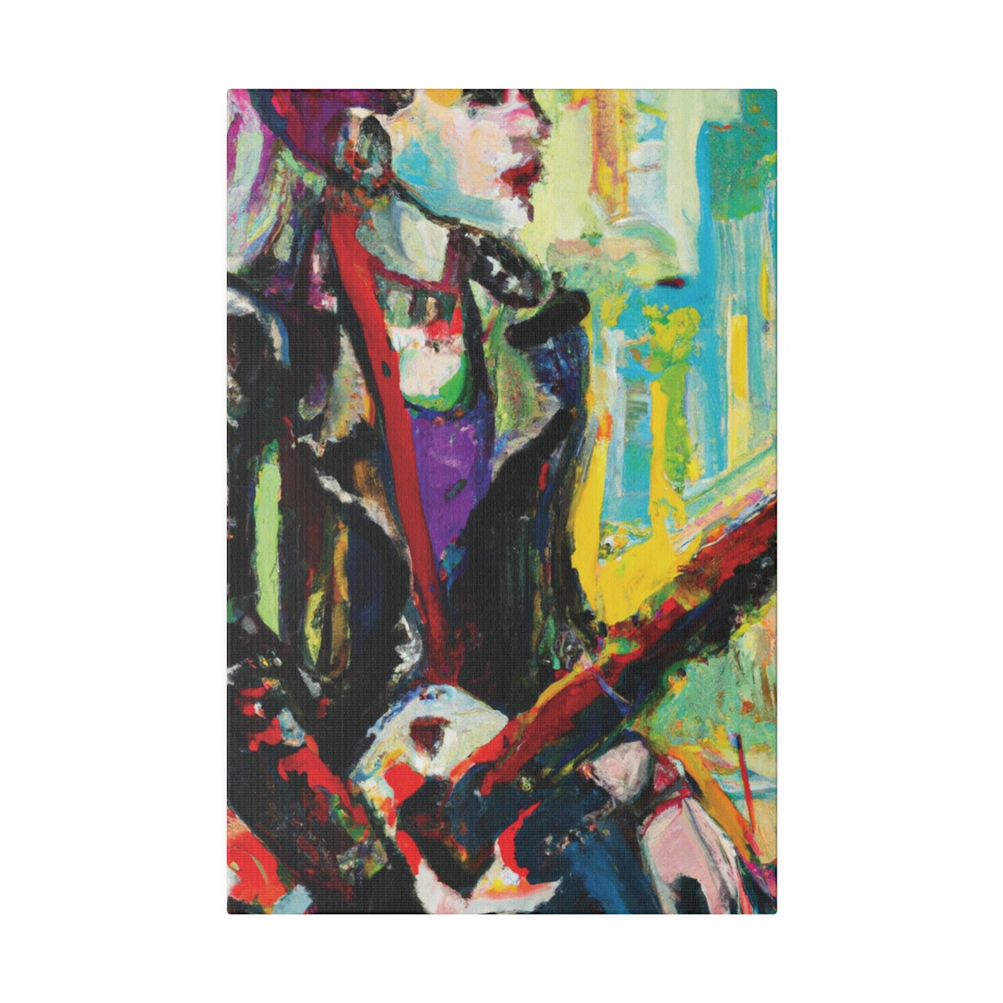 4247P - Rockstar Oil Painting Style Print | Poster | Home Decor | Wall Art | Music Art | Canvas