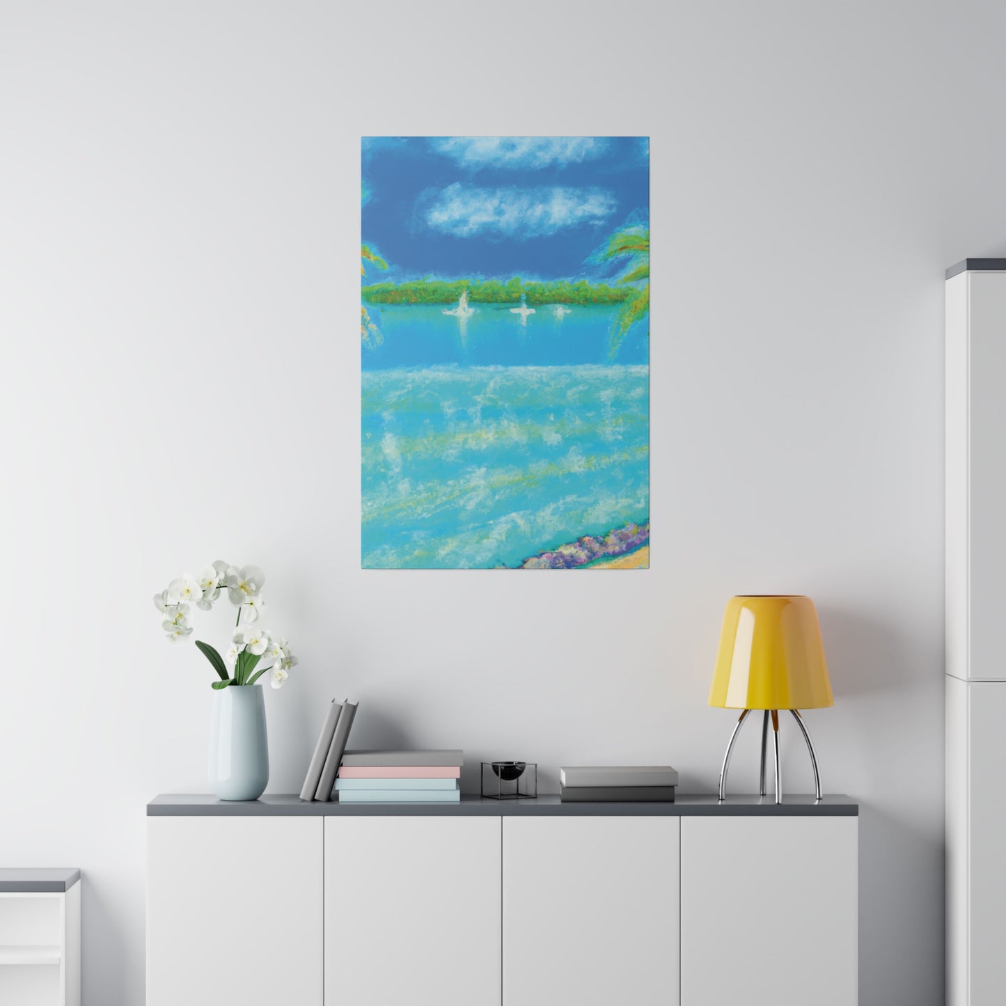 8369D - Bahamas Ocean Painting Print | Bahamas | Ocean | Beach | Poster | Home Decor | Wall Art | Canvas