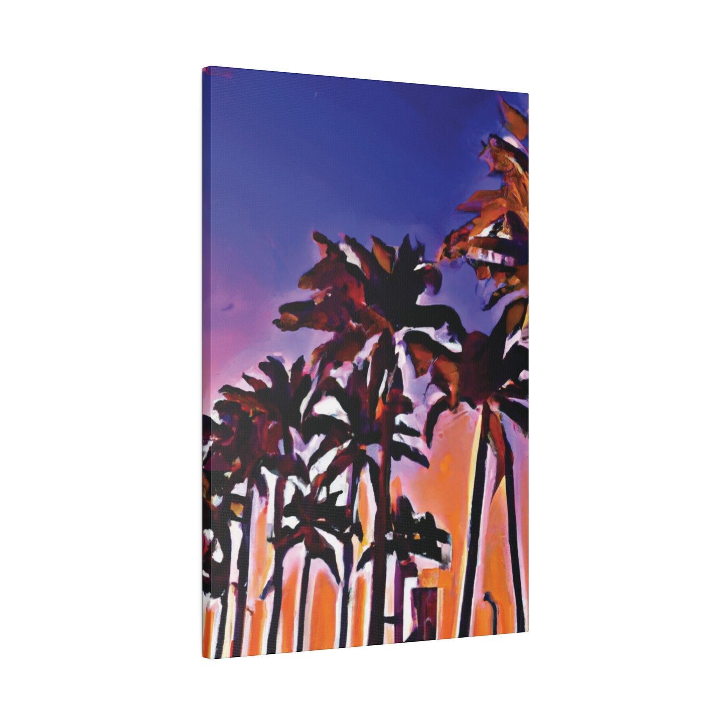 1463E - Miami Beach Sunset Painting Print | Miami | Beach | Sunset | Poster | Home Decor | Wall Art | Canvas