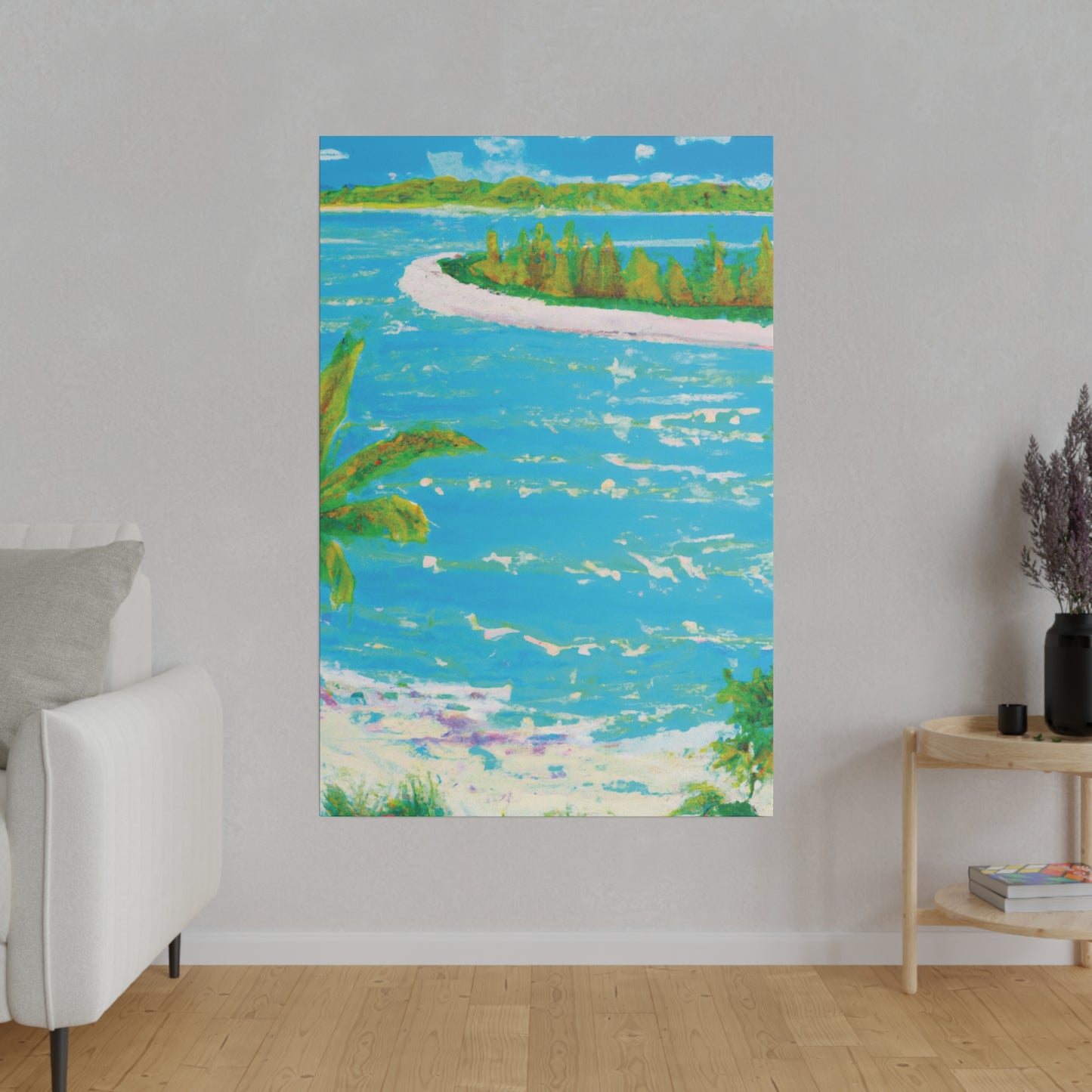 9555G - Bahamas Ocean Painting Print | Bahamas | Ocean | Beach | Poster | Home Decor | Wall Art | Canvas