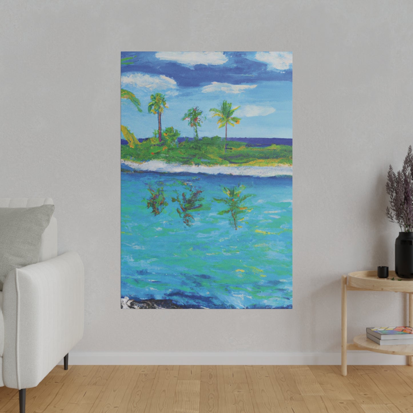 7382P - Bahamas Ocean Painting Print | Bahamas | Ocean | Beach | Poster | Home Decor | Wall Art | Canvas