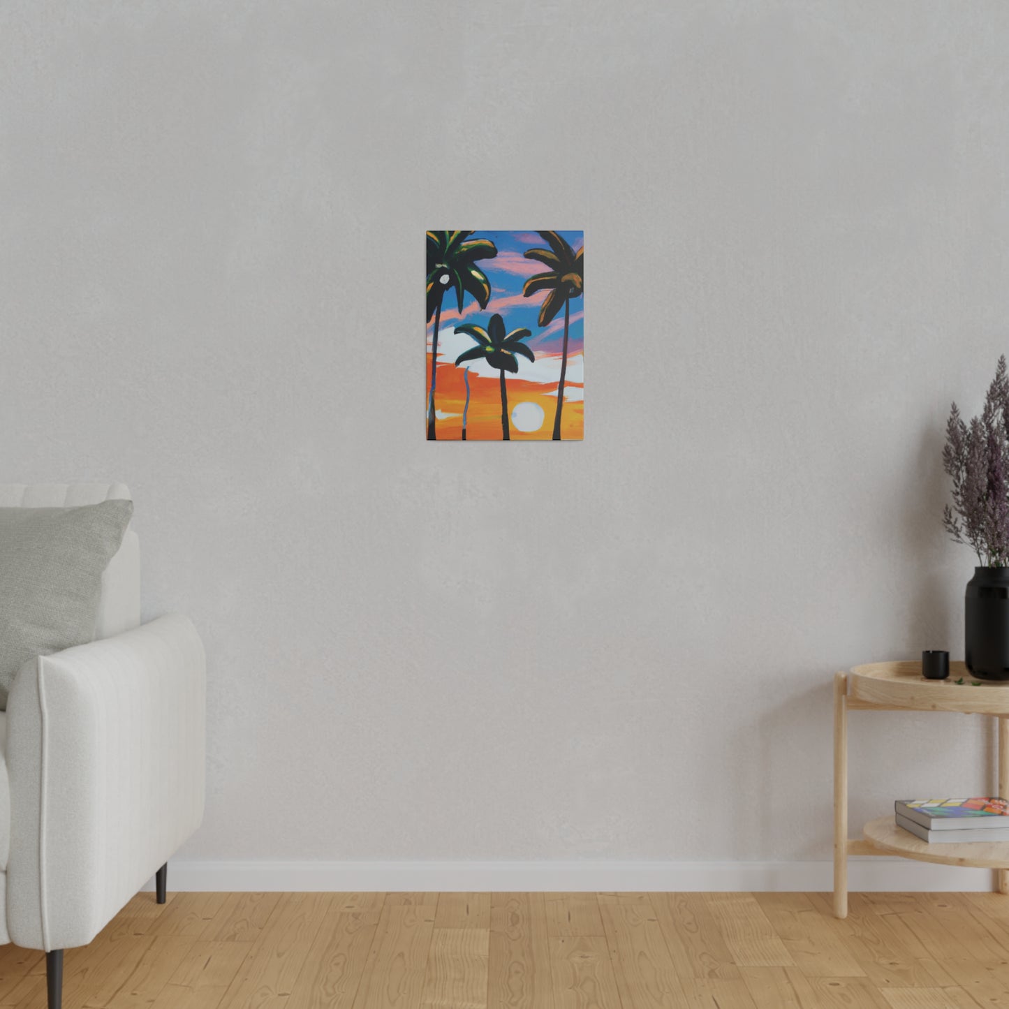 7745G - Miami Beach Sunset Painting Print | Miami | Beach | Sunset | Poster | Home Decor | Wall Art | Canvas