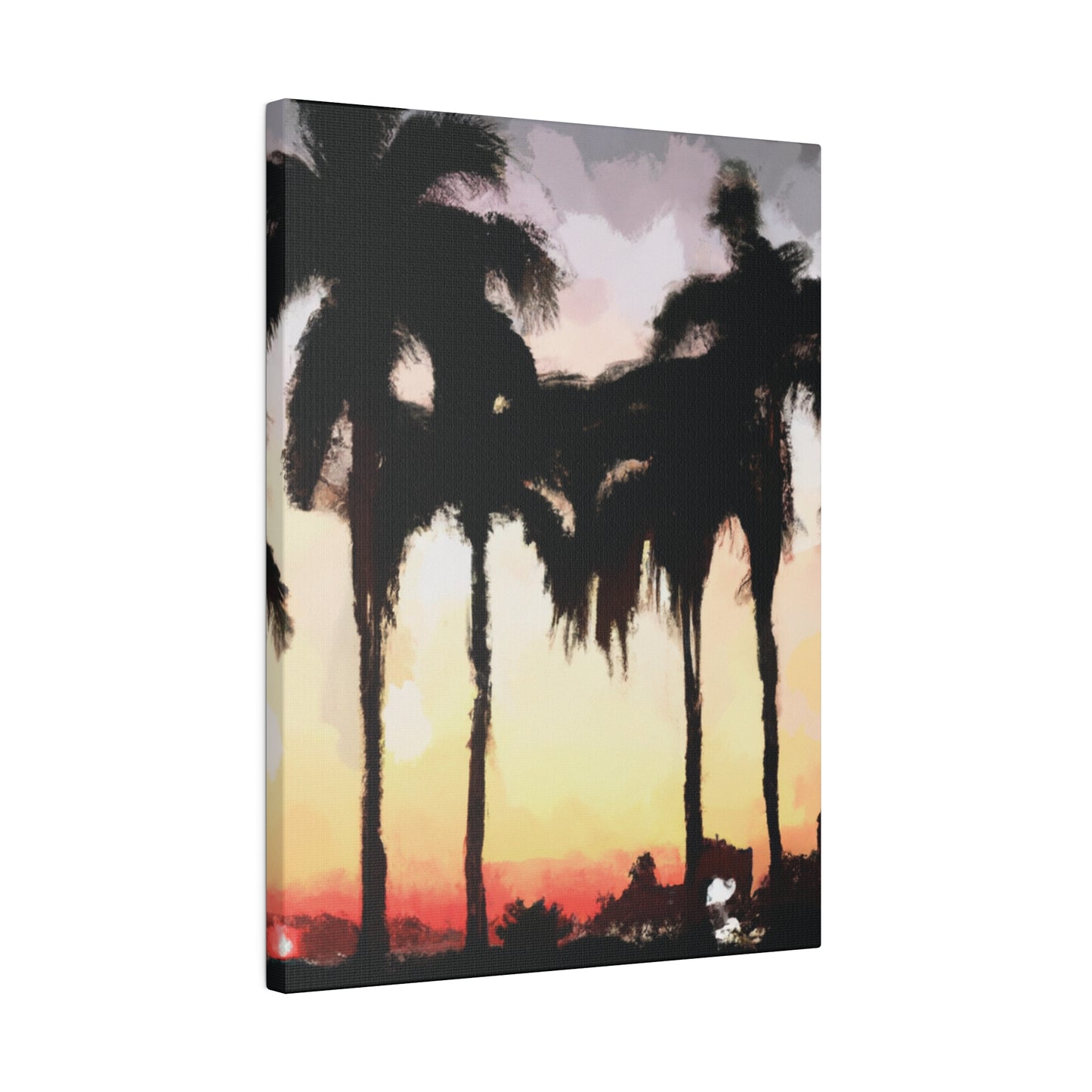 4763J - Miami Beach Sunset Painting Print | Miami | Beach | Sunset | Poster | Home Decor | Wall Art | Canvas