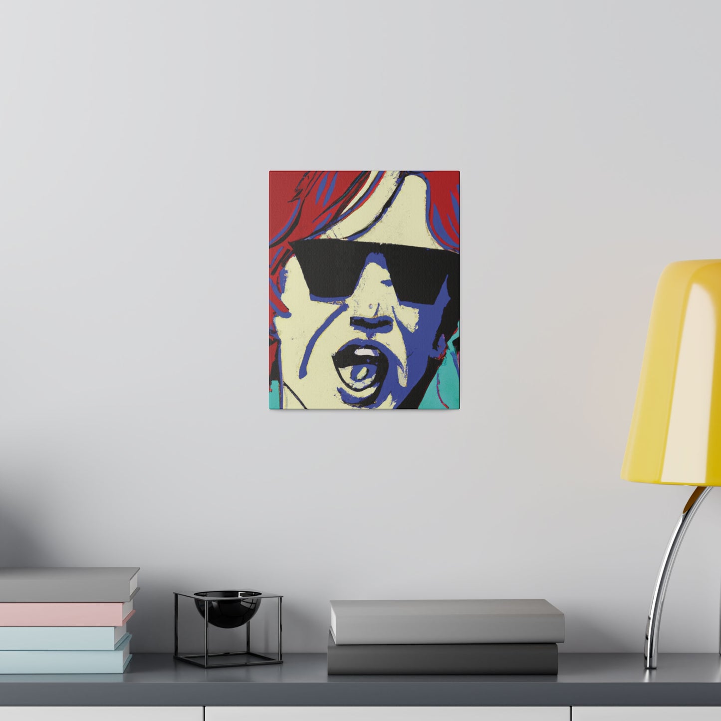 3245Z - Rockstar Painting Print | Face | Abstract | Poster | Home Decor | Wall Art | Music Art | Canvas