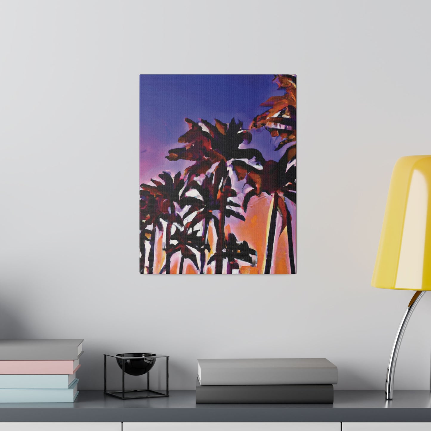 1463E - Miami Beach Sunset Painting Print | Miami | Beach | Sunset | Poster | Home Decor | Wall Art | Canvas