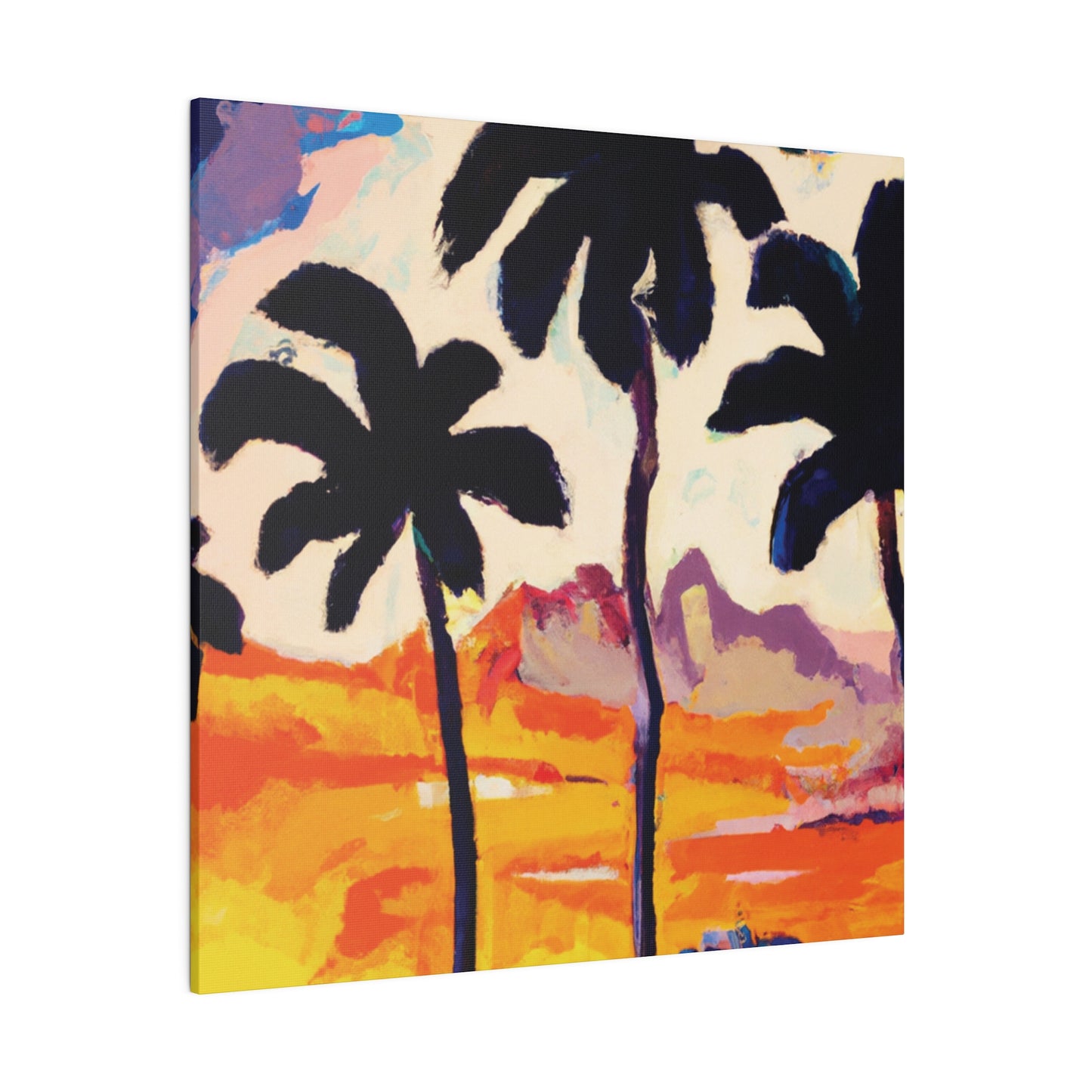 6586K - Miami Beach Sunset Painting Print | Miami | Beach | Sunset | Poster | Home Decor | Wall Art | Canvas