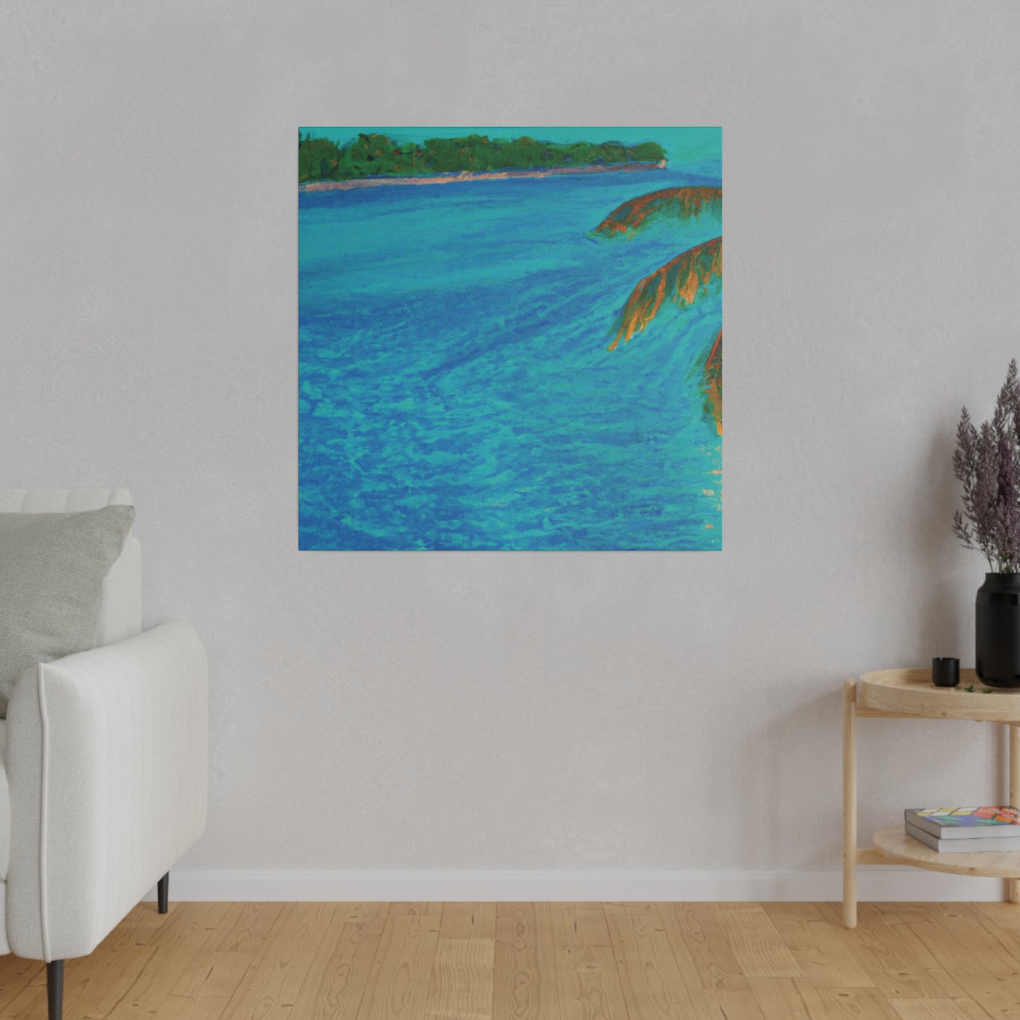 3303Q - Bahamas Ocean Painting Print | Bahamas | Ocean | Beach | Poster | Home Decor | Wall Art | Canvas