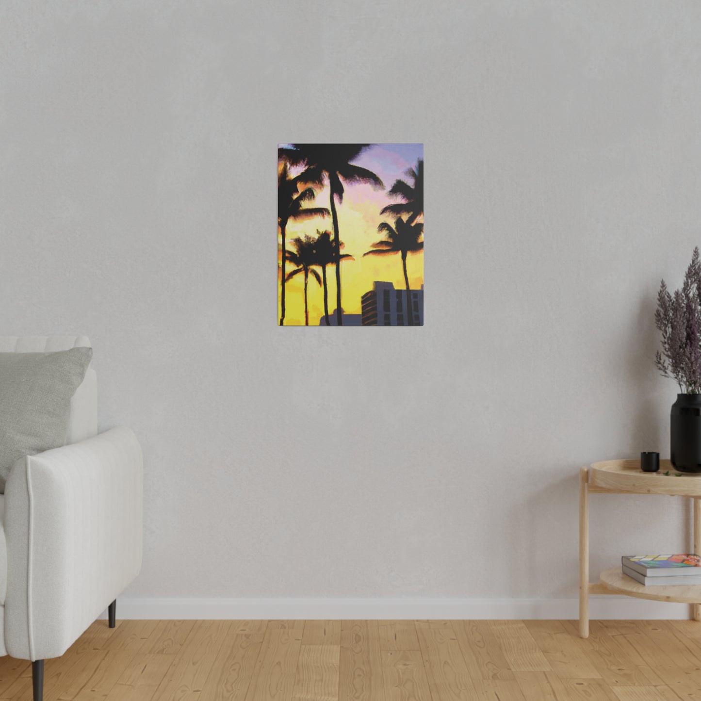 9691V - Miami Beach Sunset Painting Print | Miami | Beach | Sunset | Poster | Home Decor | Wall Art | Canvas